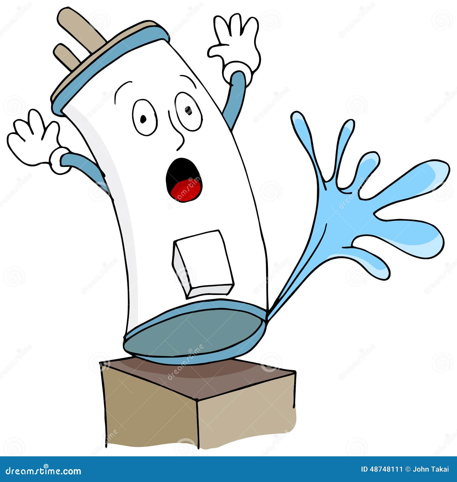 Leaking Water Heater Stock Vector Image 48748111