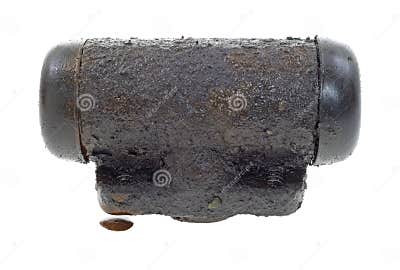 Leaking wheel cylinder stock image. Image of rubber, liquid - 23884403
