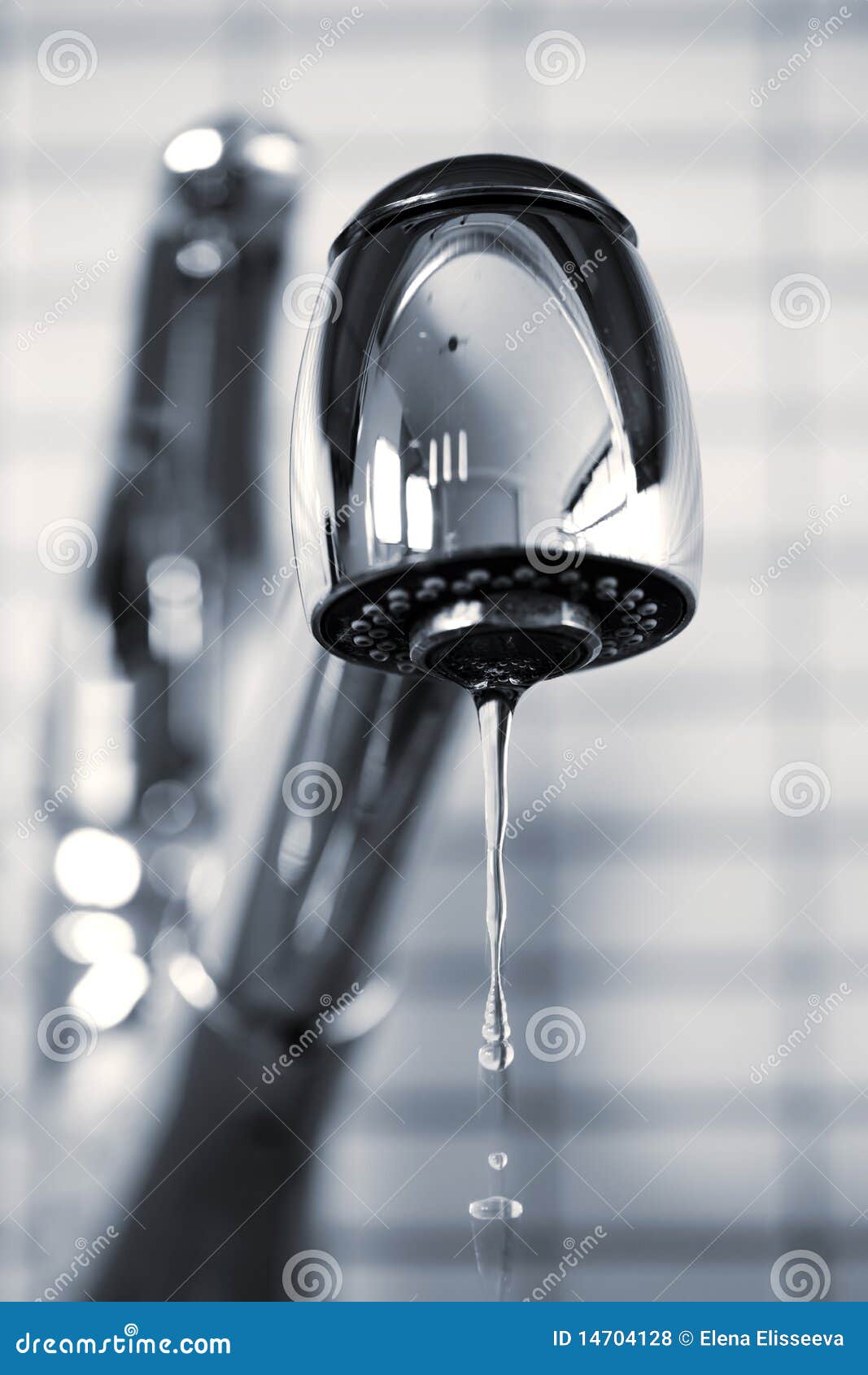 Leaky kitchen faucet stock photo. Image of closeup, kitchen 14704128