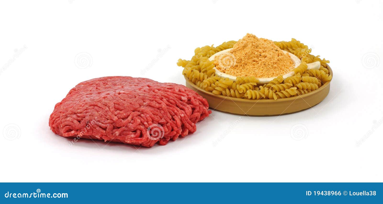 Lean Beef Pasta and Sauce Mix Angle Stock Photo Image of isolated
