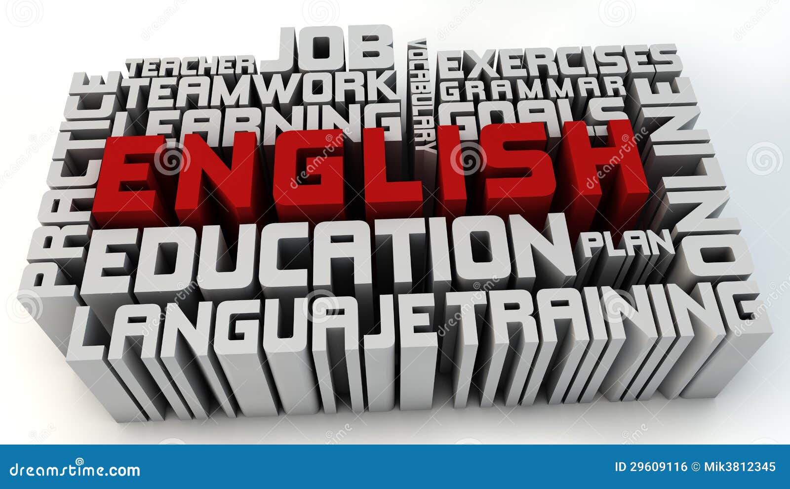 Learn English stock illustration. Illustration of languages 29609116