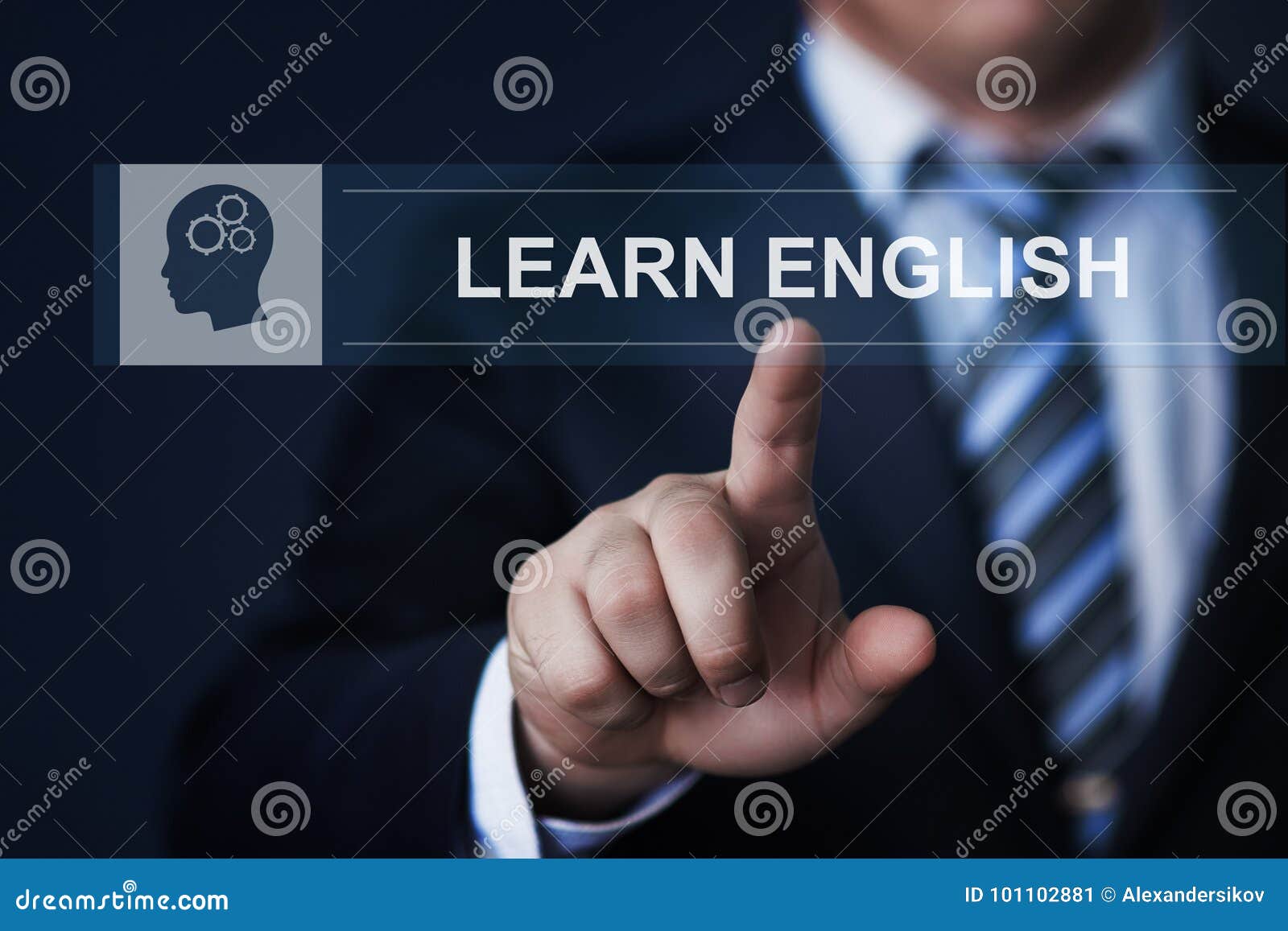 learn english online education knowledge business internet technology concept