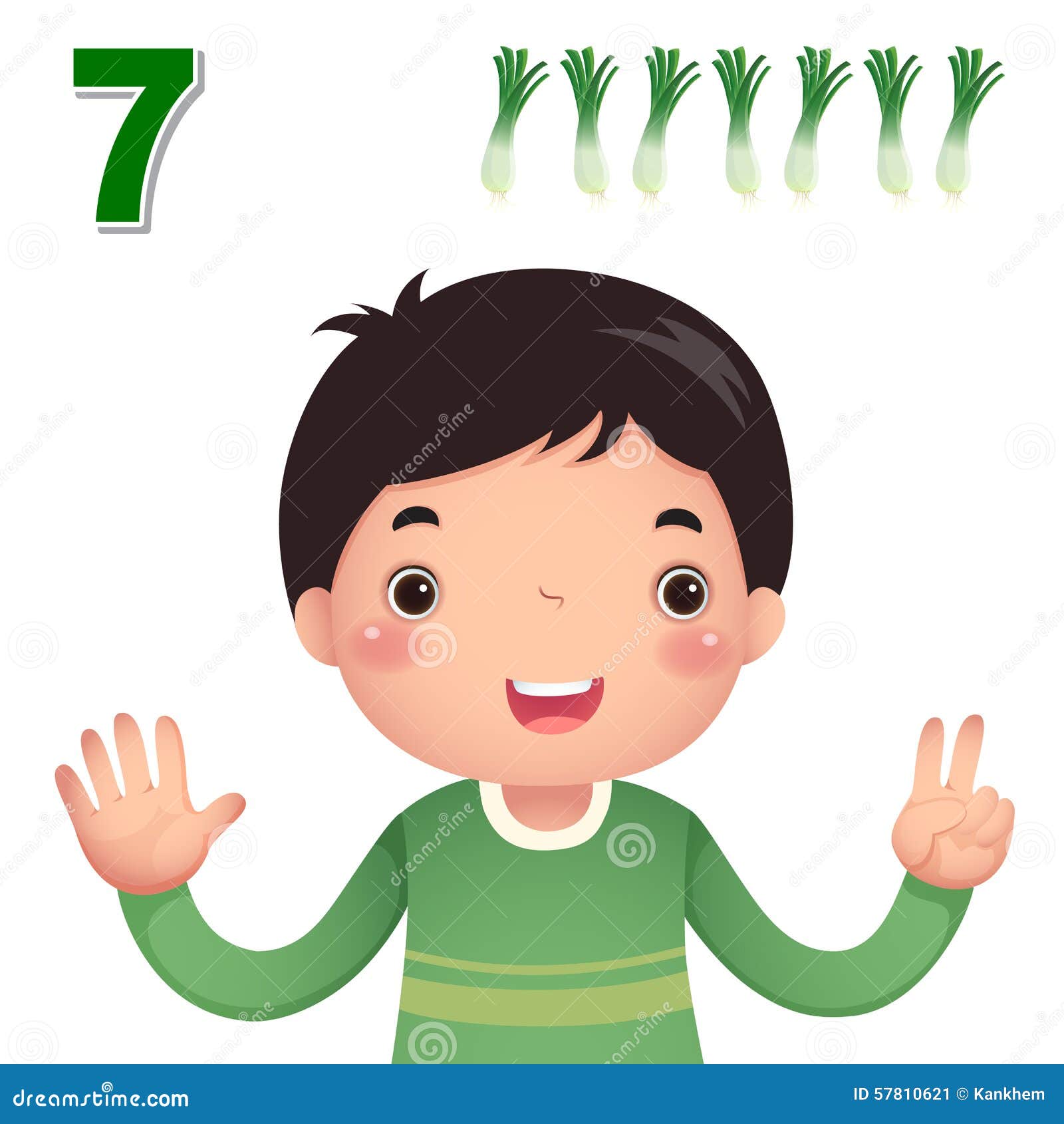 Learn Number and Counting with Kid’s Hand Showing the Number S Stock Vector - Illustration of kindergarten, resource: 57810621 Learn Number and Counting with Kid’s Hand Showing the Number S Stock Vector - Illustration of kindergarten, resource: 57810621