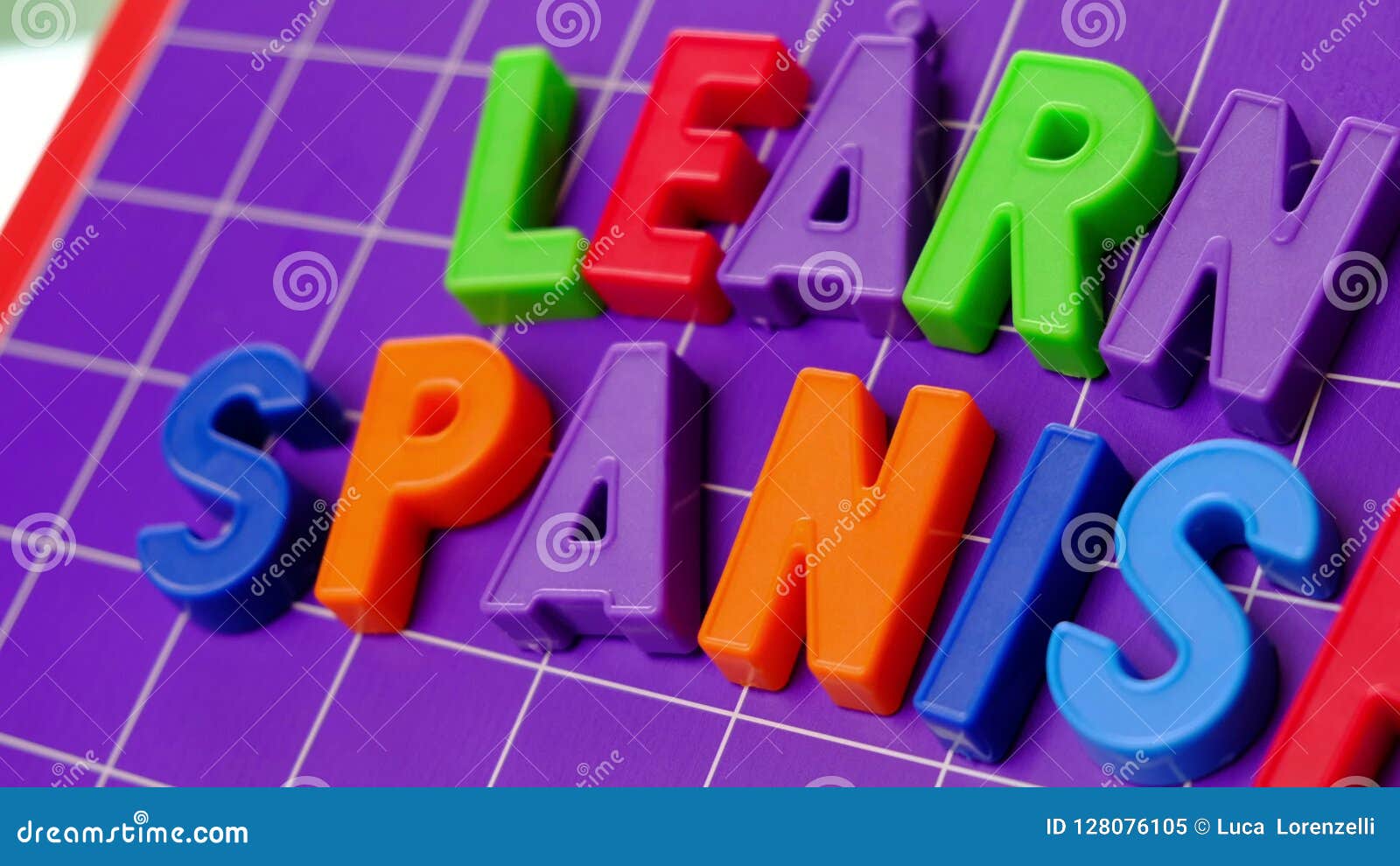 Learn Spanish Language Alphabet on Letters Stock Video Video