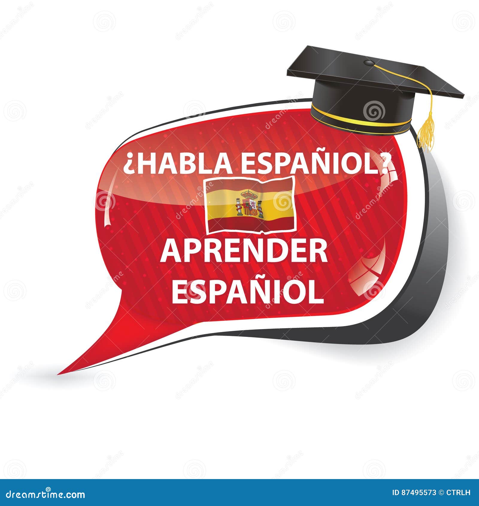 learn spanish speech bubble