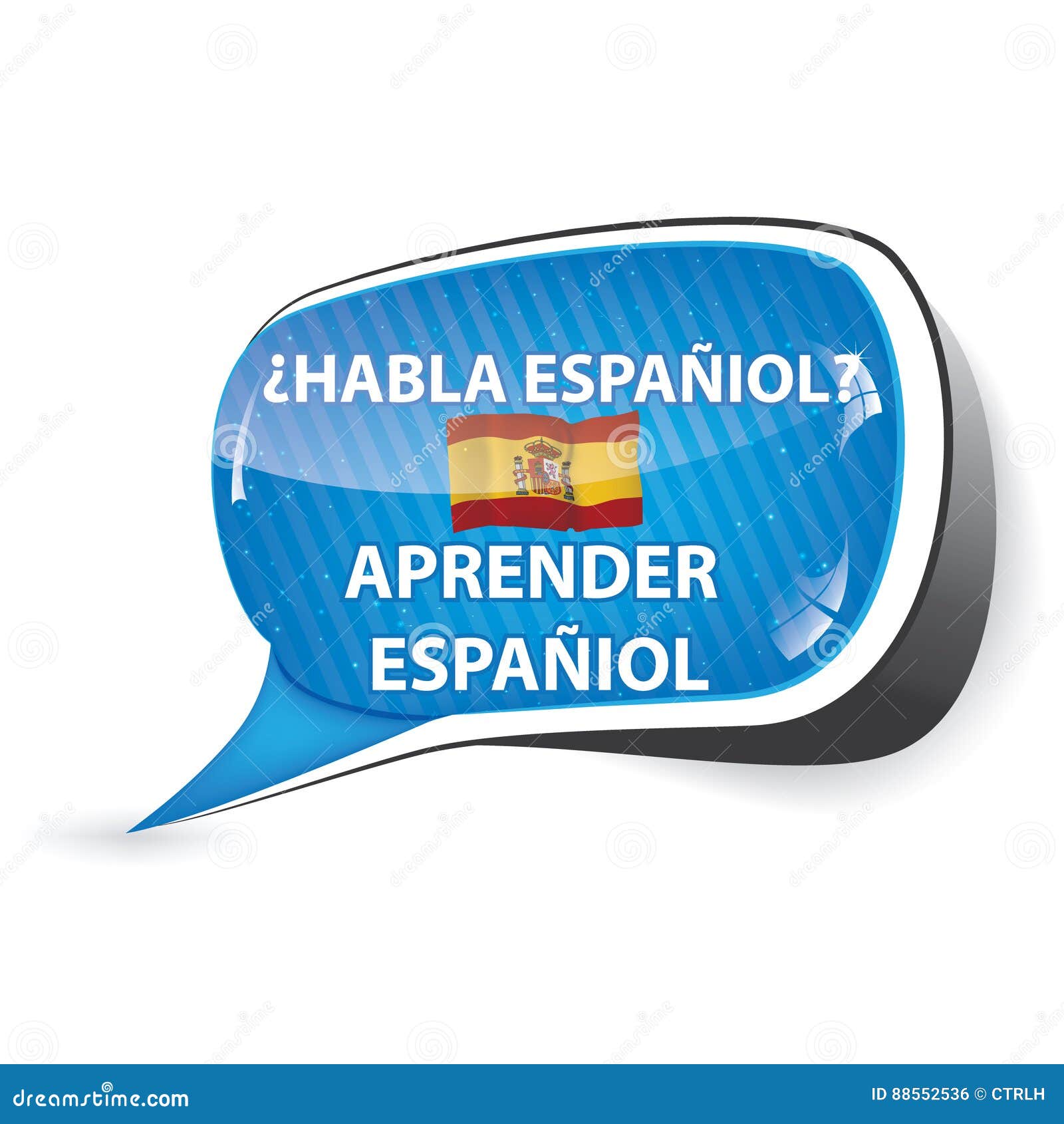 learn spanish speech bubble