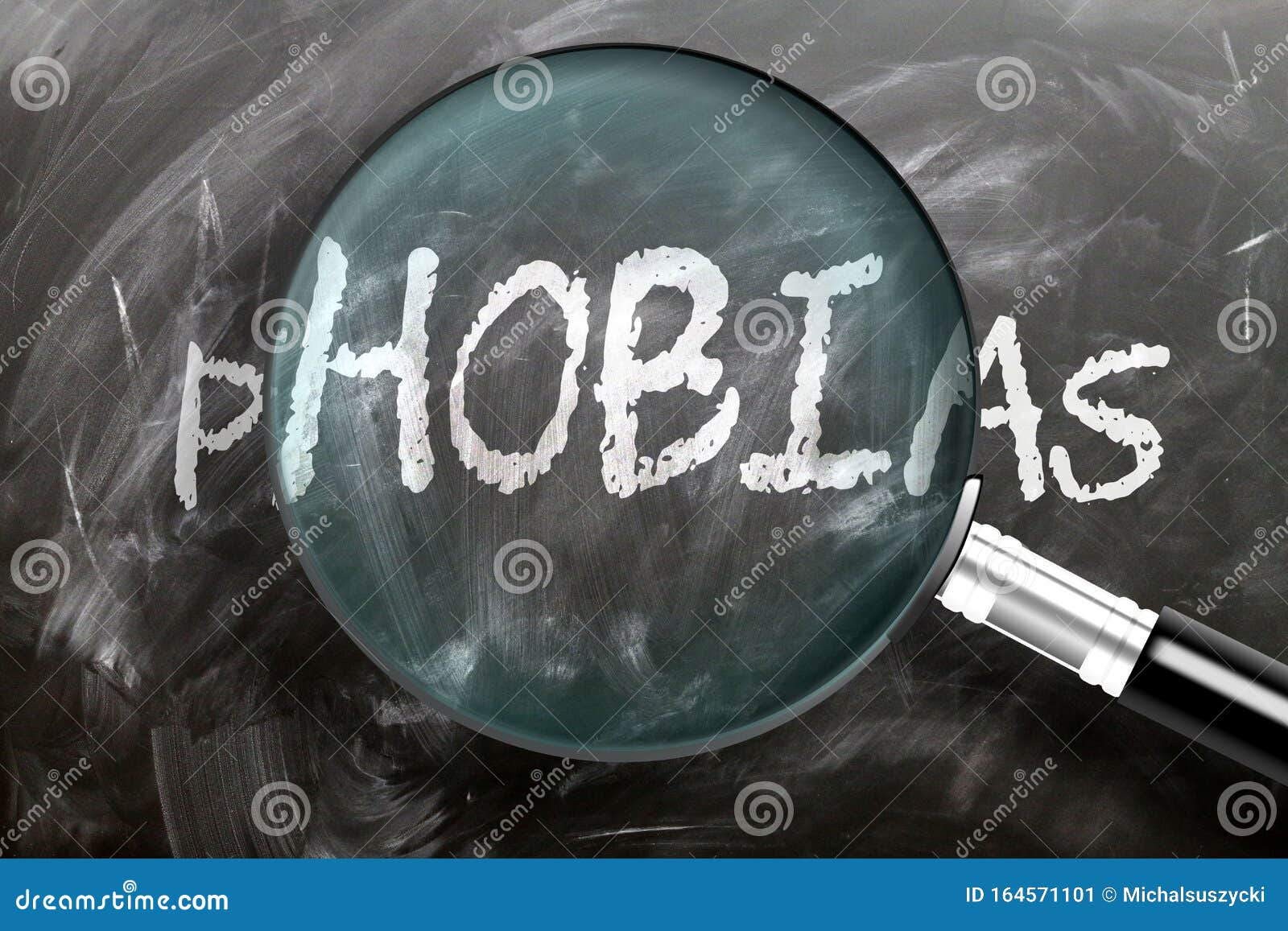 Learn, Study and Inspect Phobias Pictured As a Magnifying Glass
