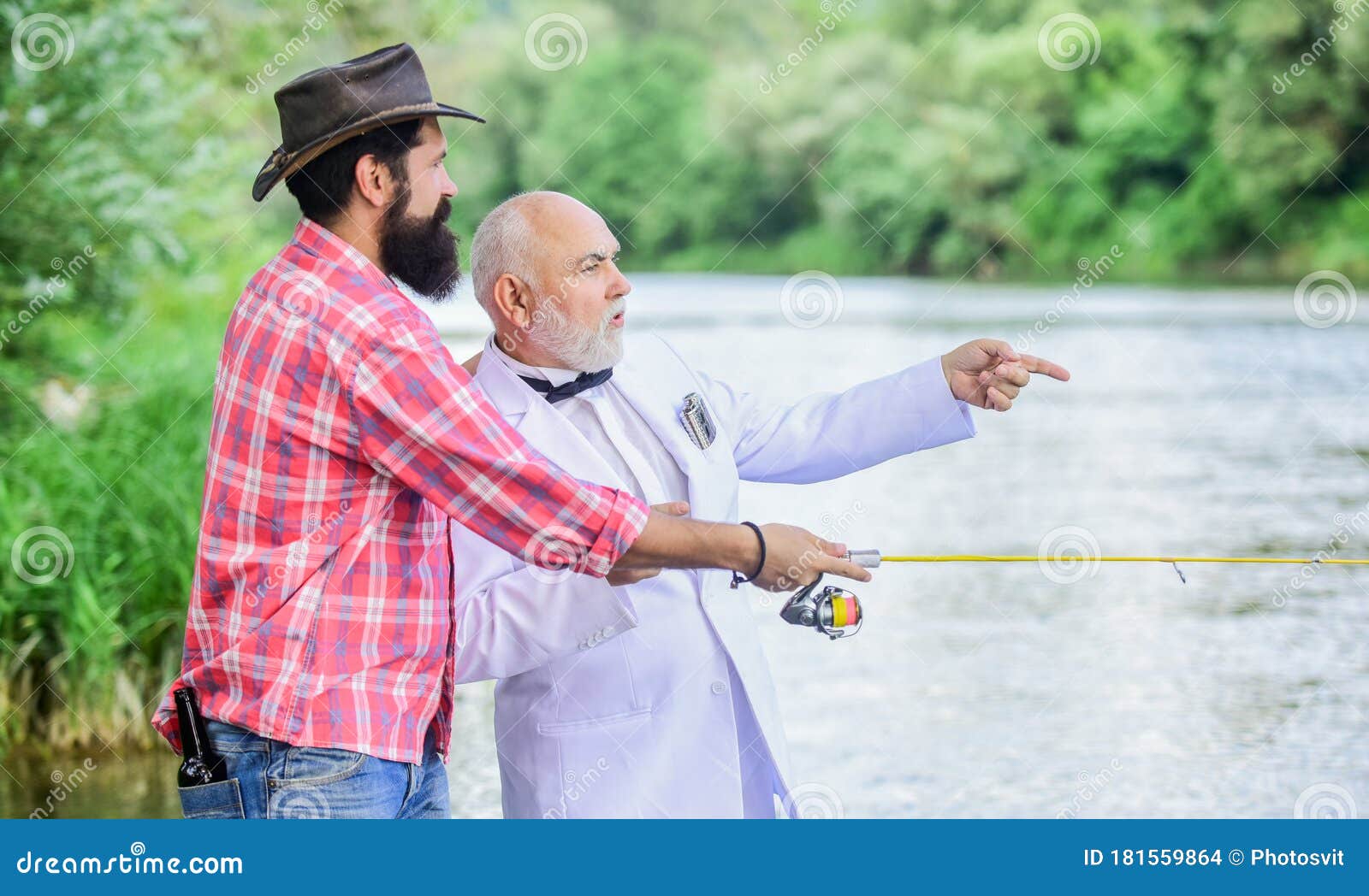 Learn To Fish. Fish with Companion Who Can Offer Help in Emergency