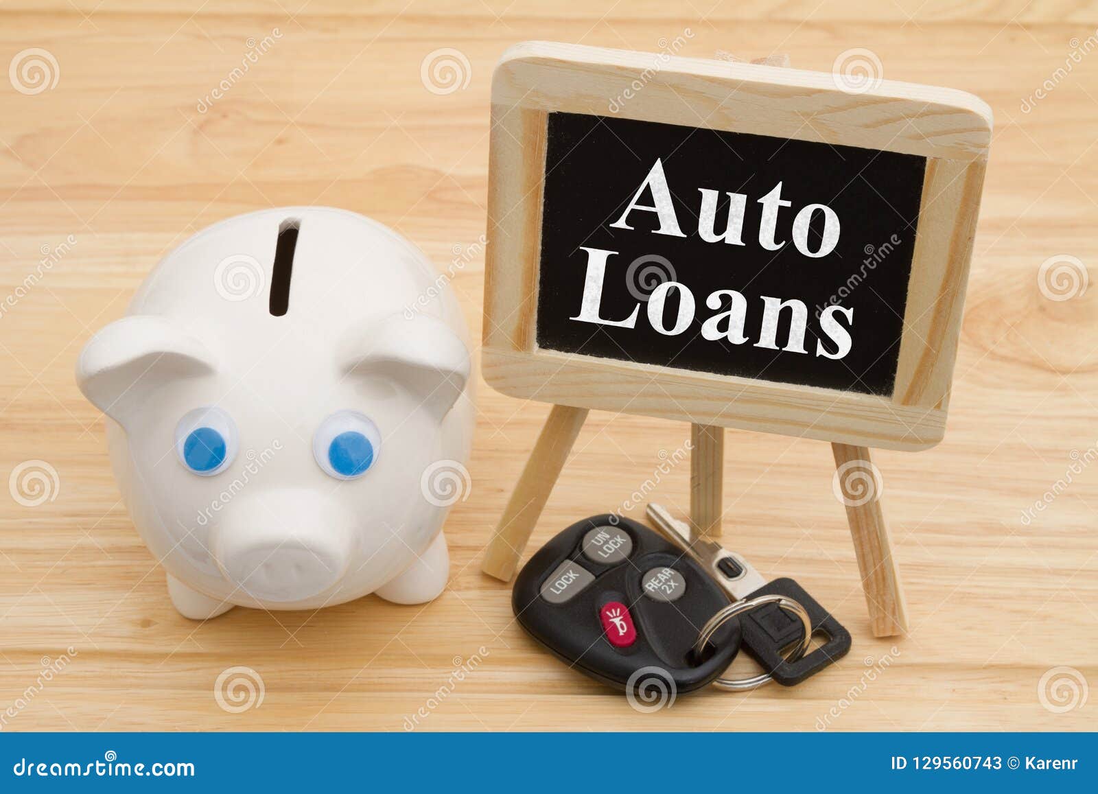 learning about car loans with car keys