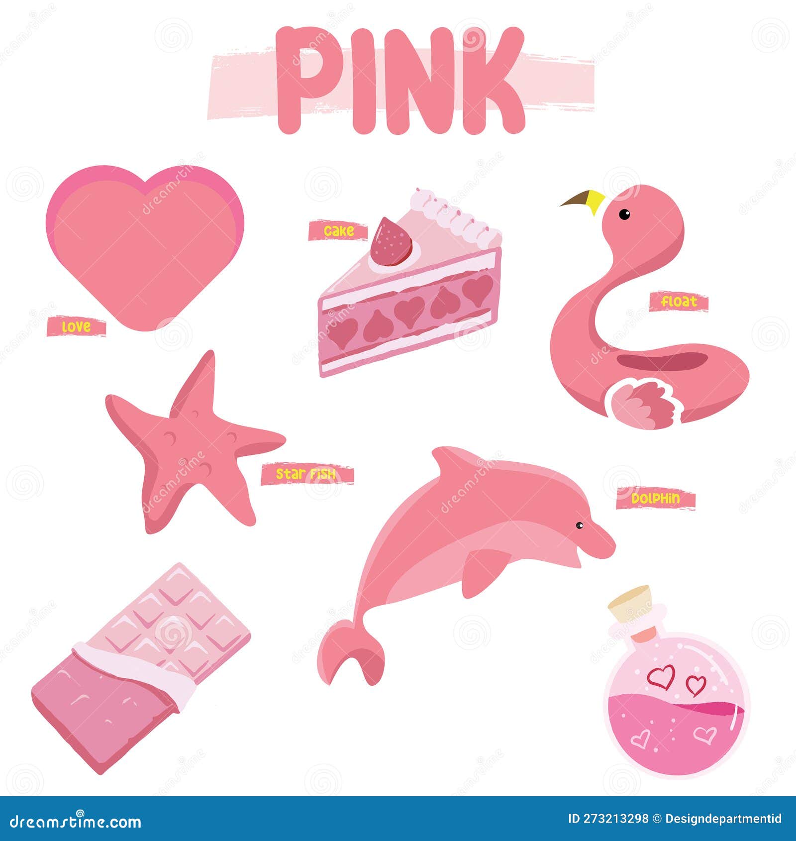Pink Things • Color Clip Art • SpeakEazySLP