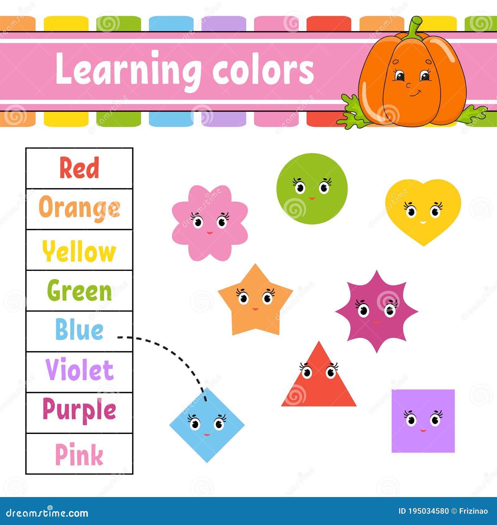 Learning color for kids education developing Vector Image