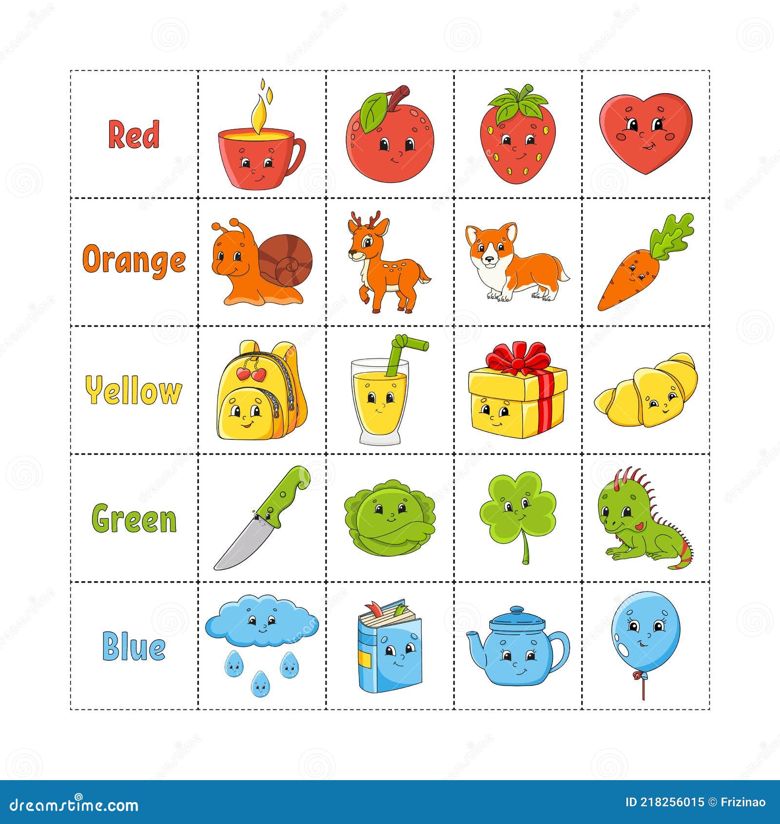 Learning Colors for Kids. Cut and Play. Cute Cartoon Characters. Picture Set for Preschoolers. Education Worksheet Stock Vector - Illustration of learning, colorful: 218256015 Learning Colors for Kids. Cut and Play. Cute Cartoon Characters. Picture Set for Preschoolers. Education Worksheet Stock Vector - Illustration of learning, colorful: 218256015