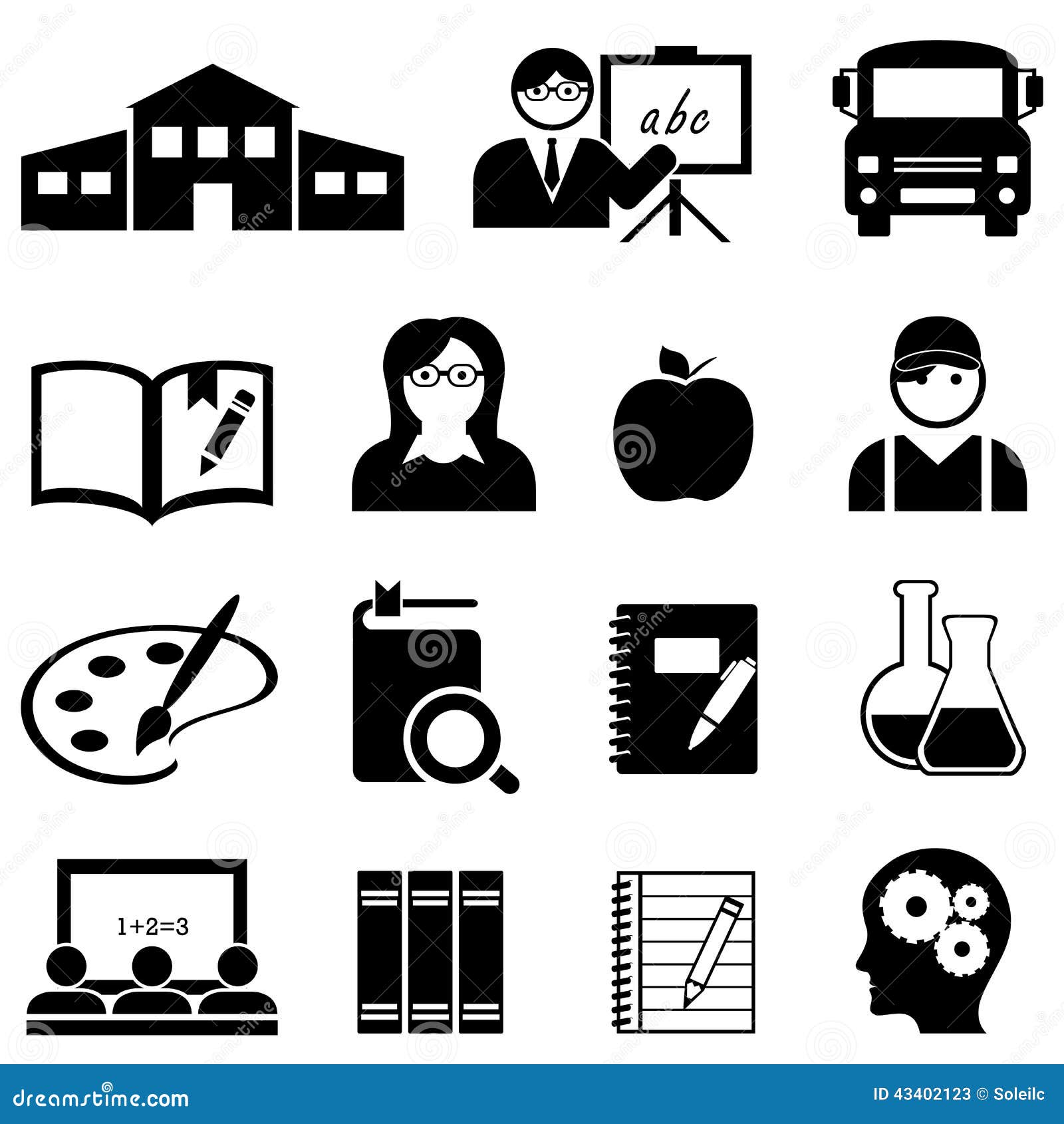 Back to school - Free education icons