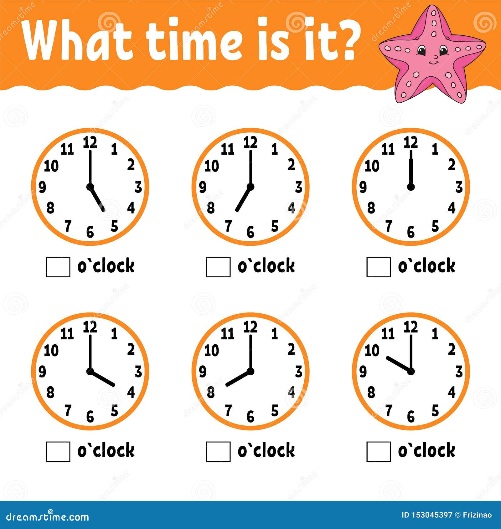 Learning Time on the Clock. Educational Activity Worksheet for
