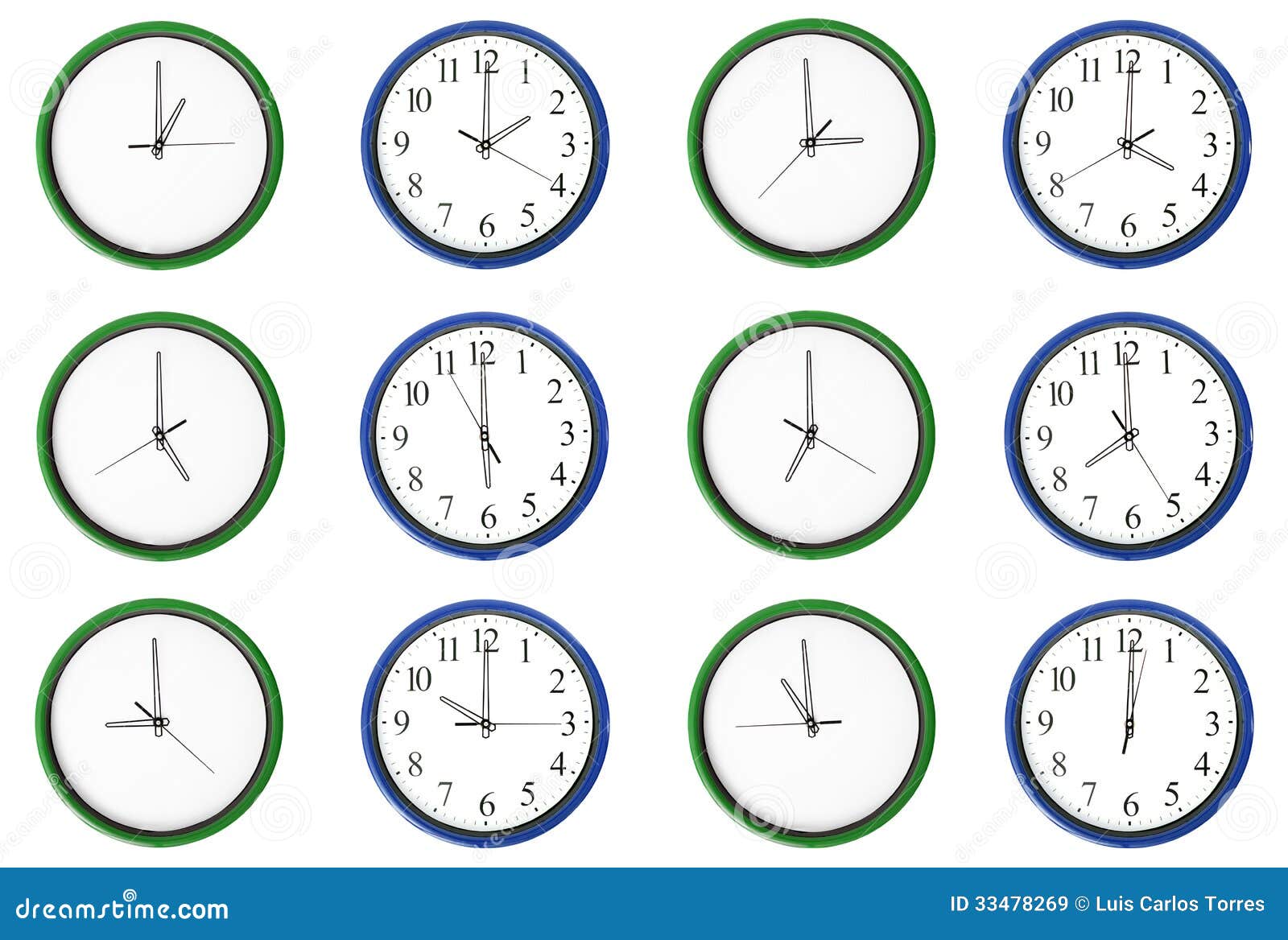 Learning Time - Pair Numbers, Blue. Stock Image - Image ...