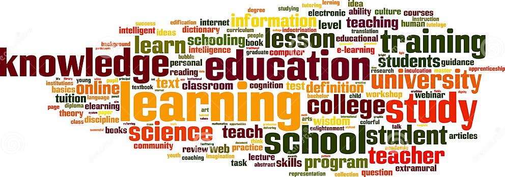 Learning Word Cloud Stock Vector. Illustration Of Edification - 281152559