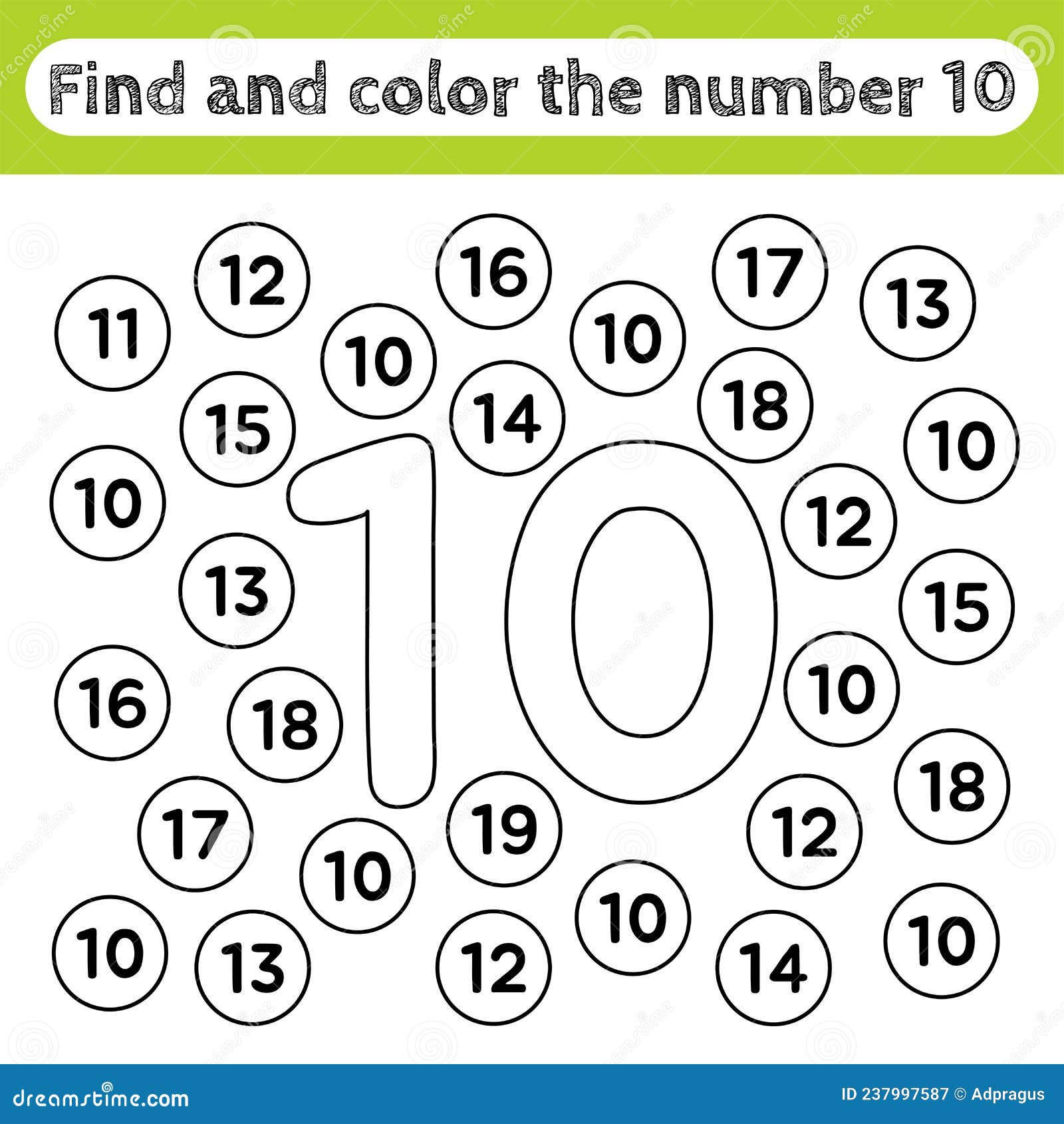 Numbers to 10 Editable Color By Code Worksheet Activity, Color By Numbers