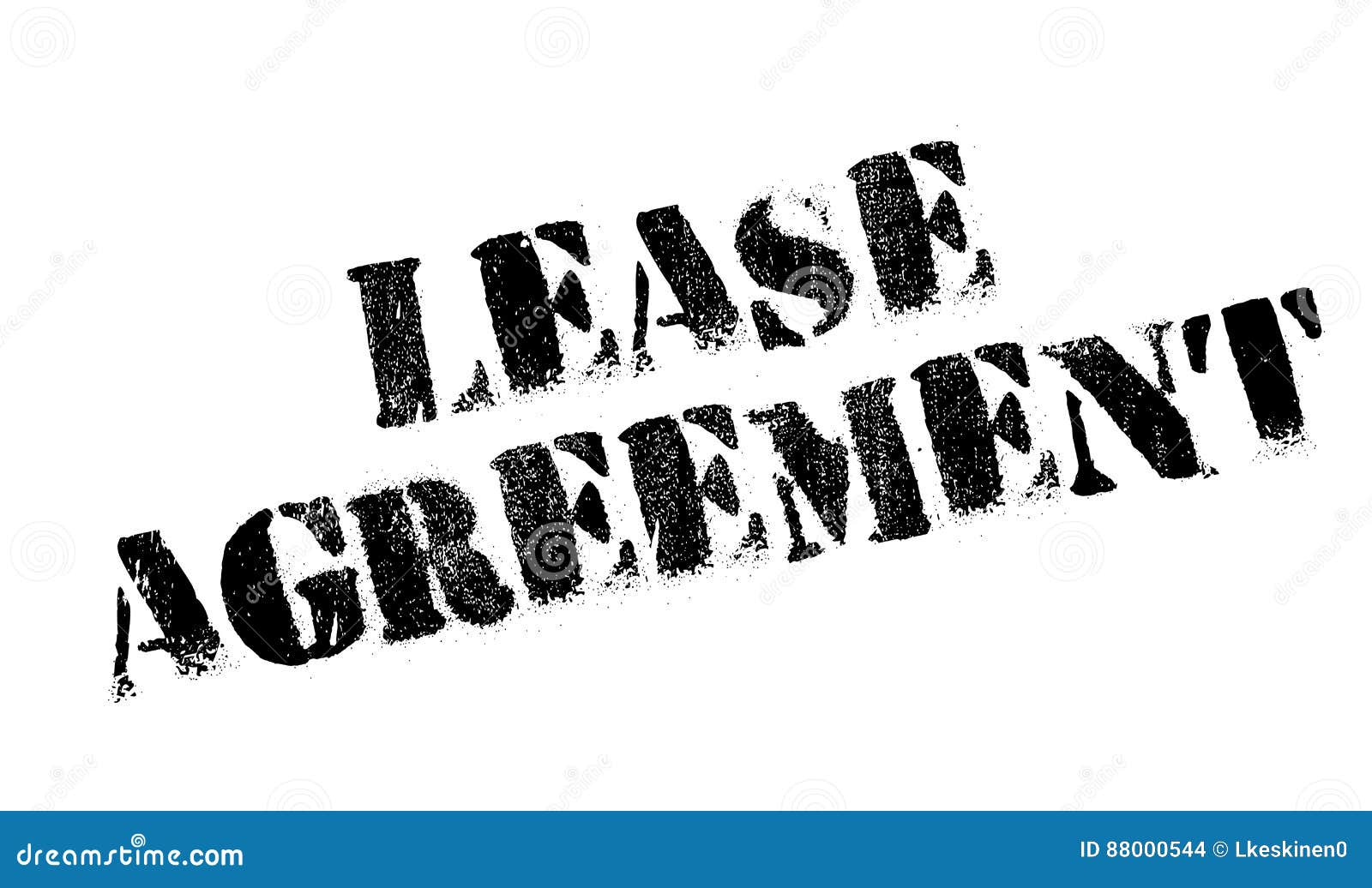 lease agreement rubber stamp