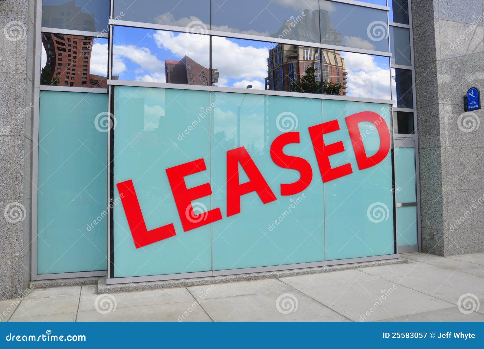 Leased Sign stock image. Image of block, leased, opportunity 25583057