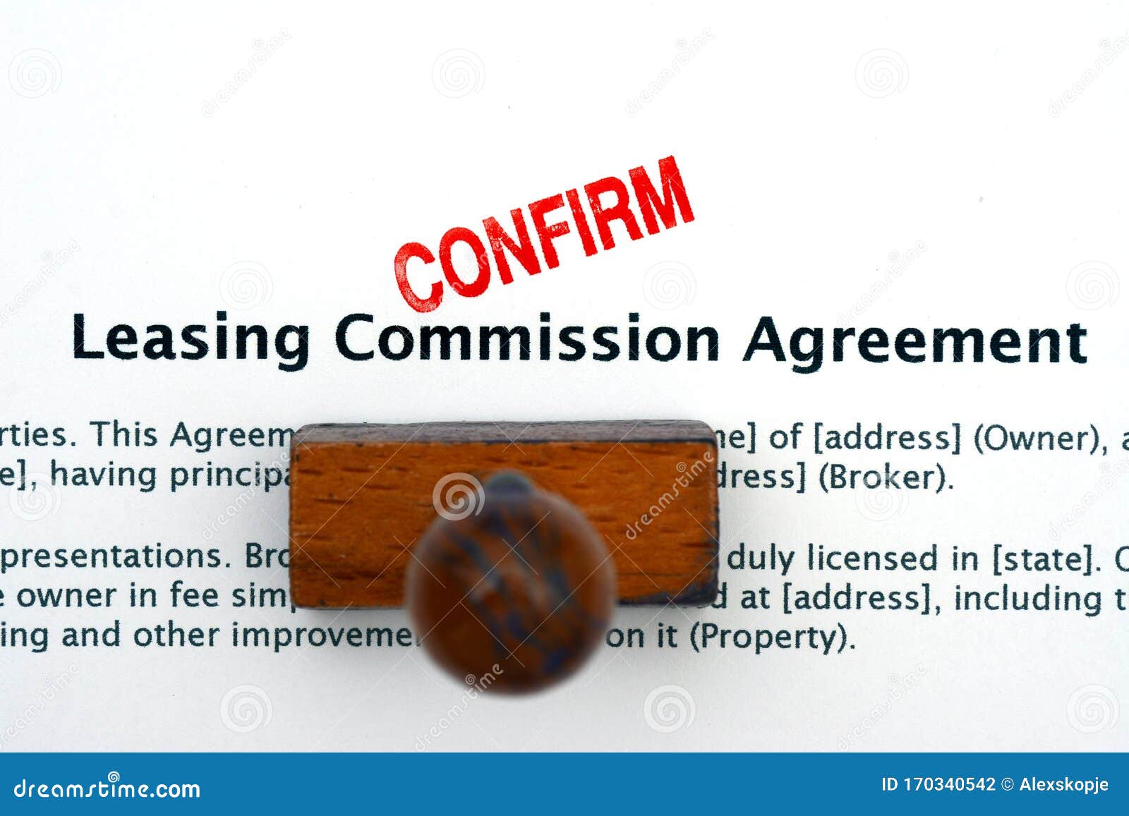 Leasing Commission Agreement Stock Photo Image of home, financial