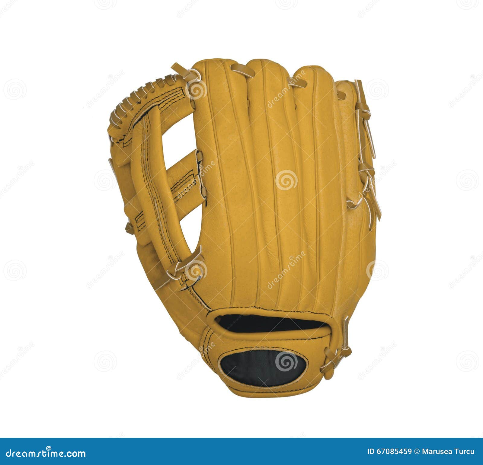 Leather baseball glove stock image. Image of hand, isolated 67085459