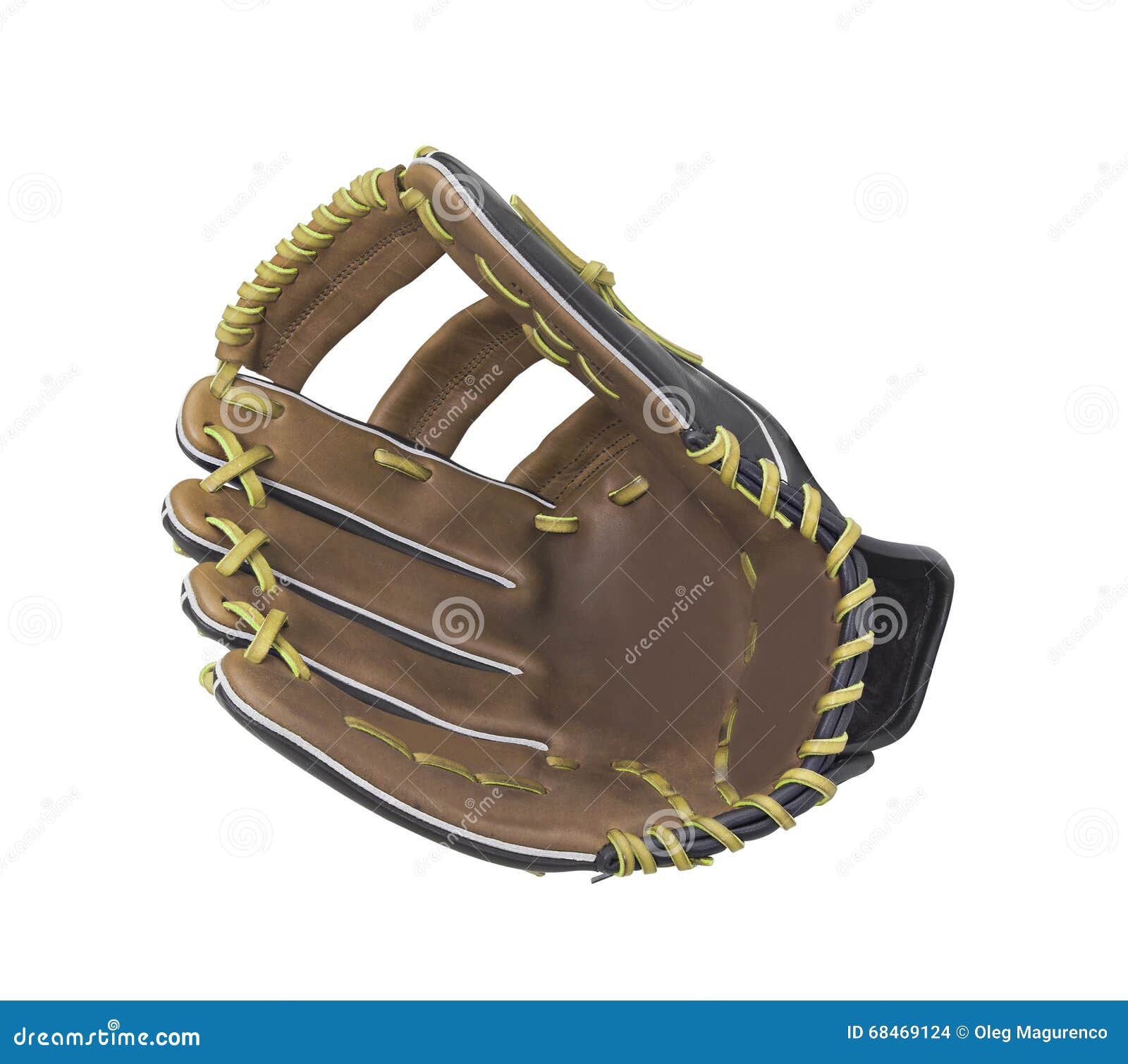 Leather baseball glove stock photo. Image of hardball 68469124