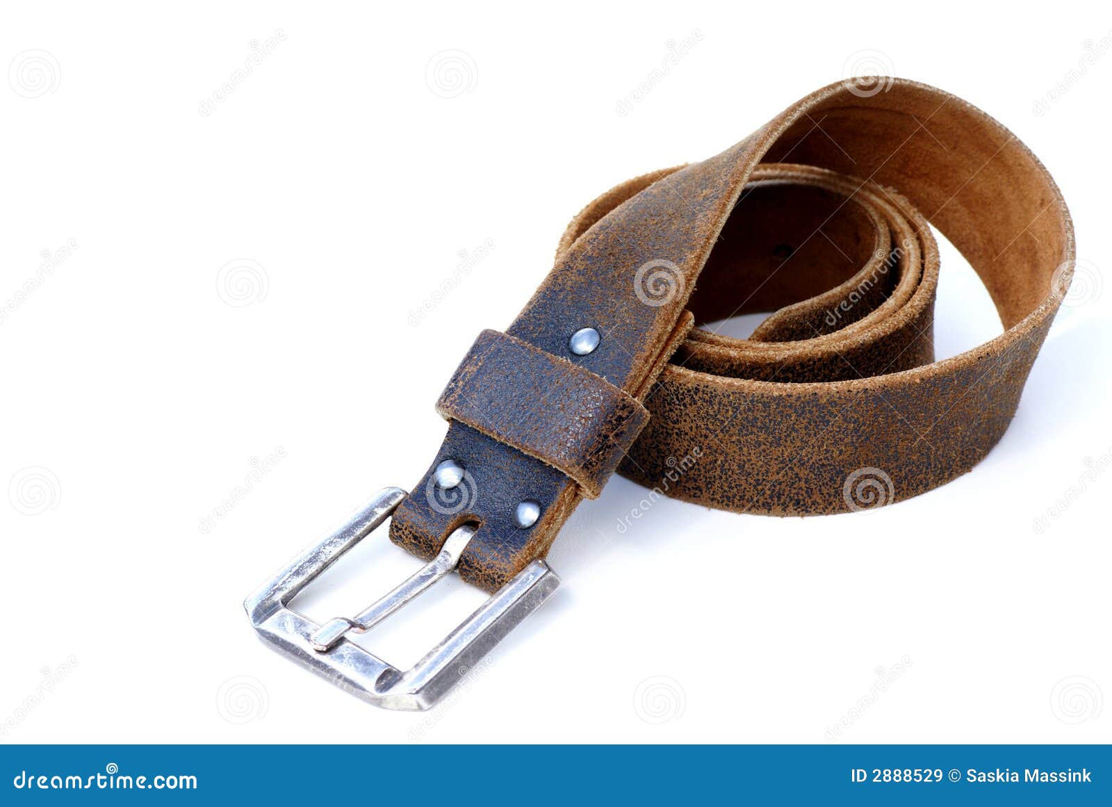 Leather belt. stock image. Image of detail, belt, buckle - 2888529