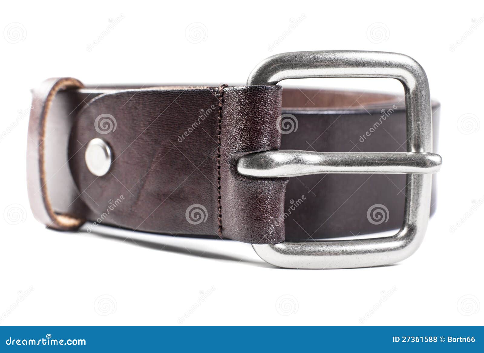 Leather belt closeup stock photo. Image of horizontal - 27361588