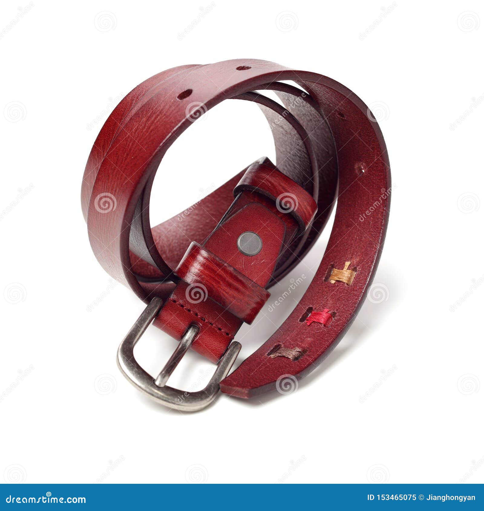 Leather Belt stock image. Image of background, clasp - 153465075