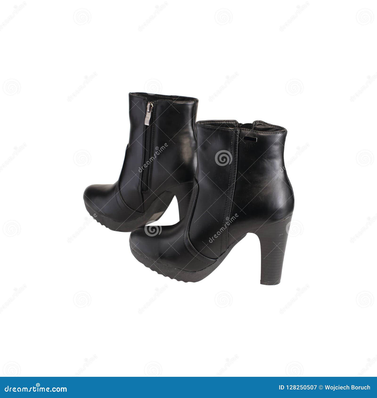 Leather boots for women stock image. Image of leather - 128250507