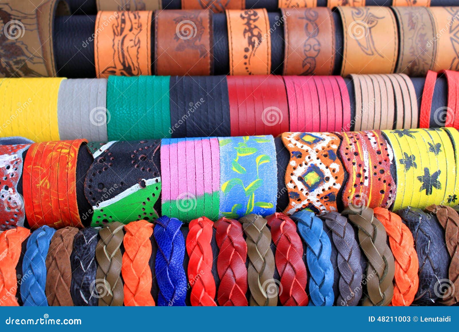 Leather bracelets stock image. Image of shapes, bracelets 48211003