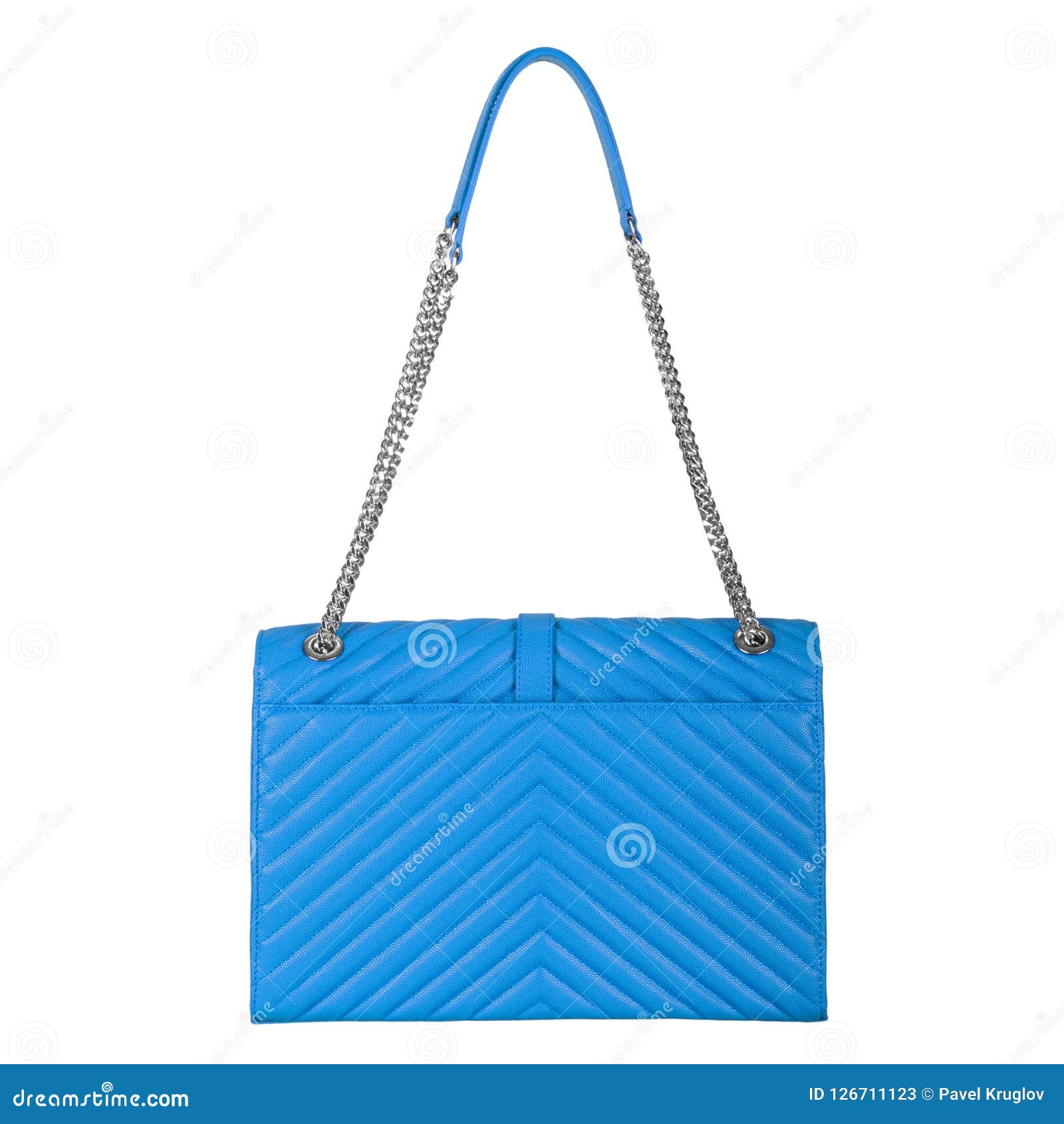 bright blue purse