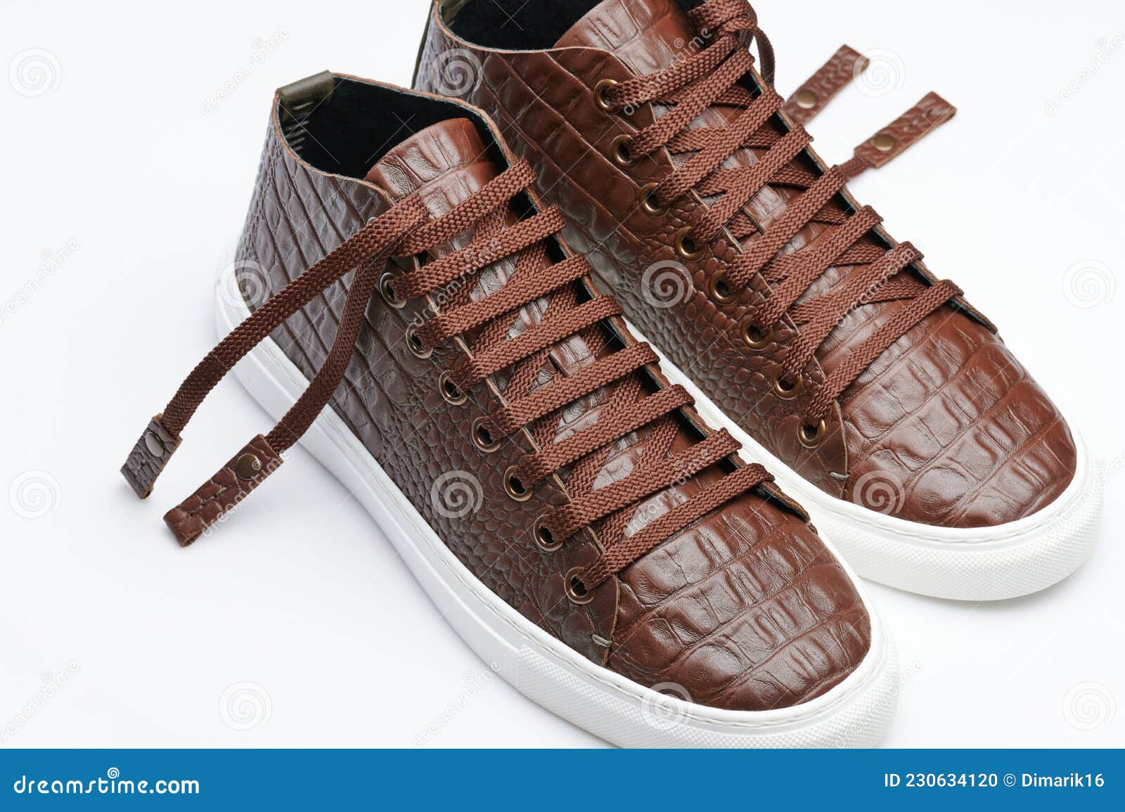 Leather Brown Shoes with Rubber Sole Stock Photo Image of rubber