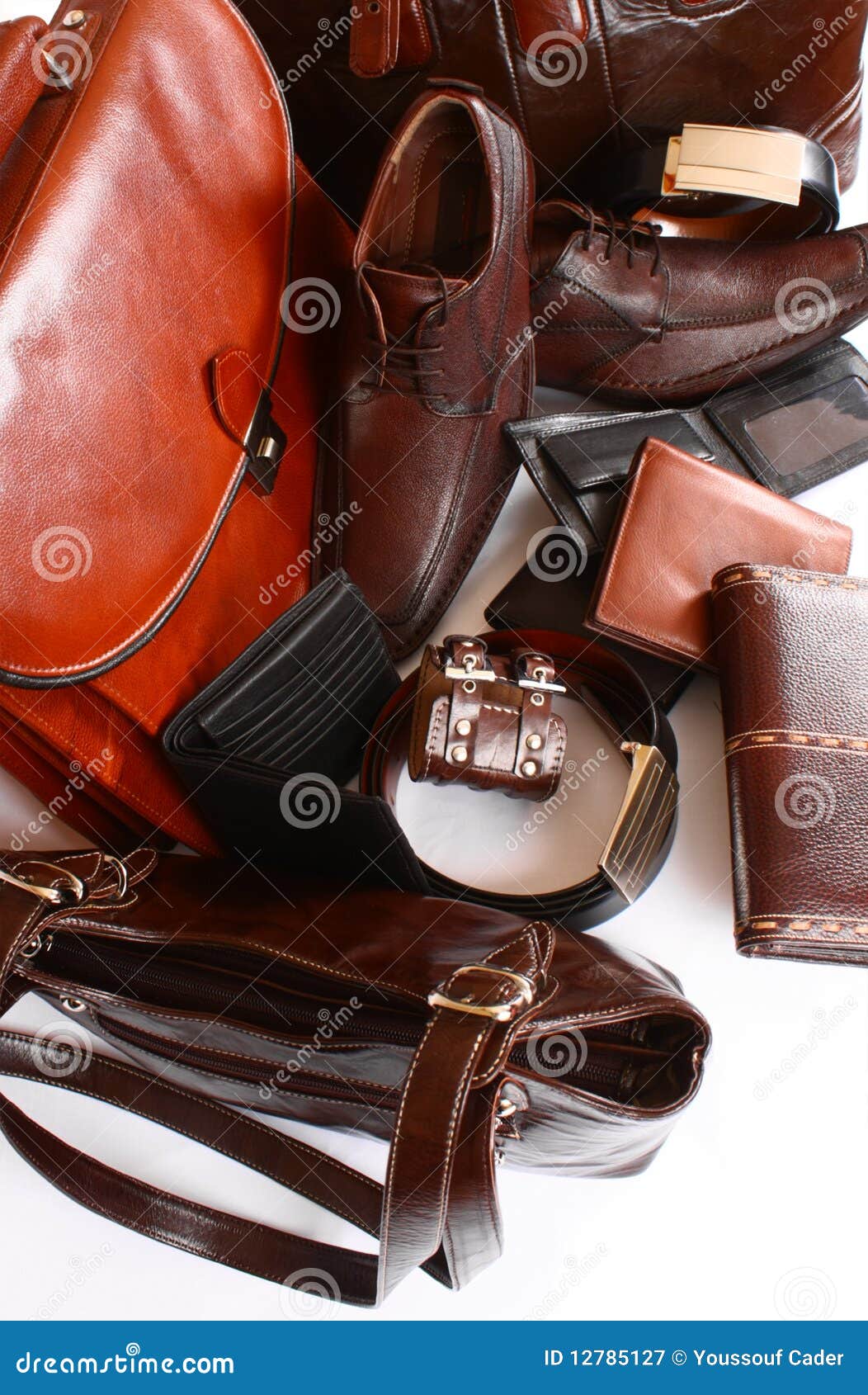 Leather Collection stock image. Image of purse, leather 12785127