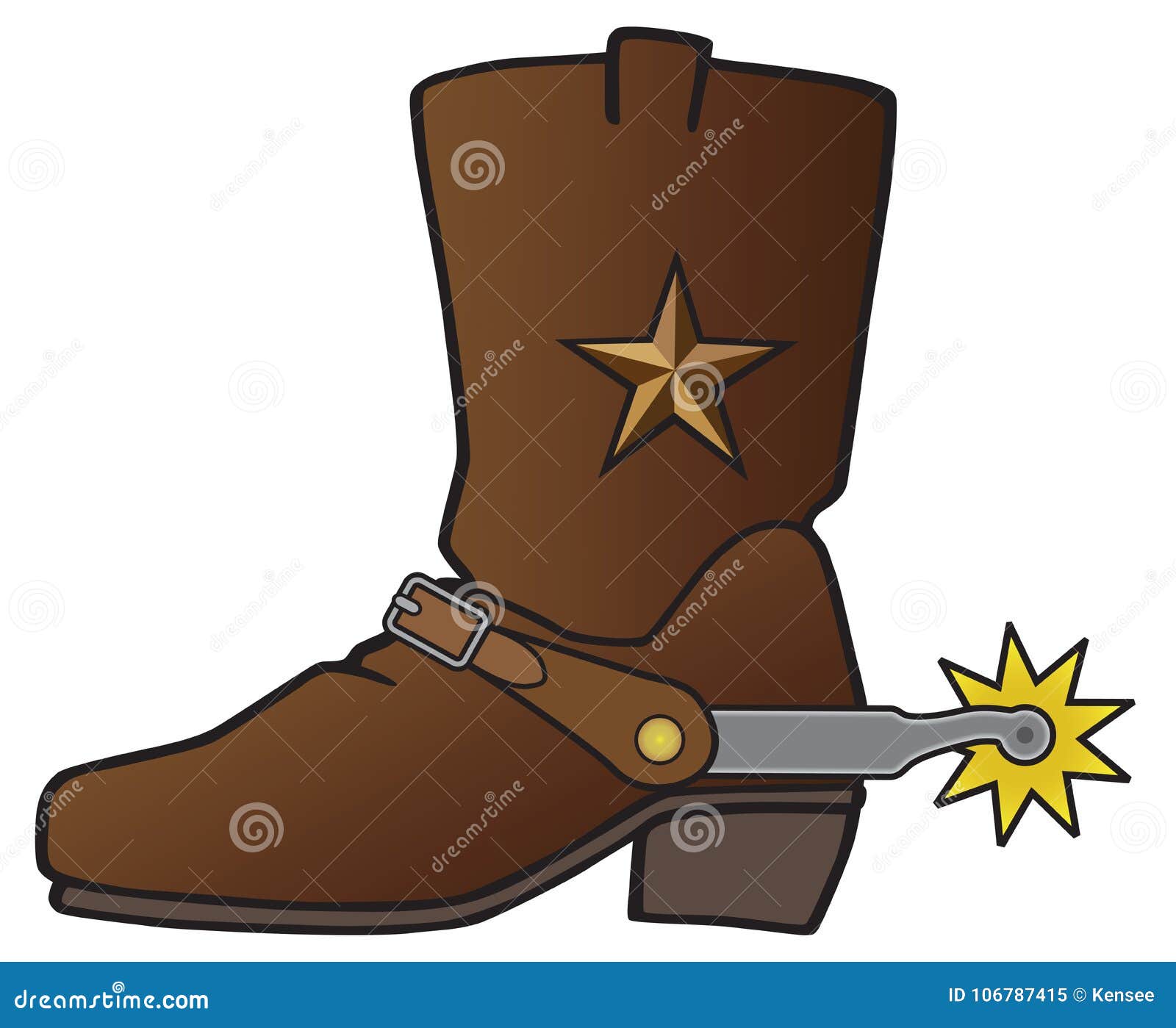 cowboy boot with spur