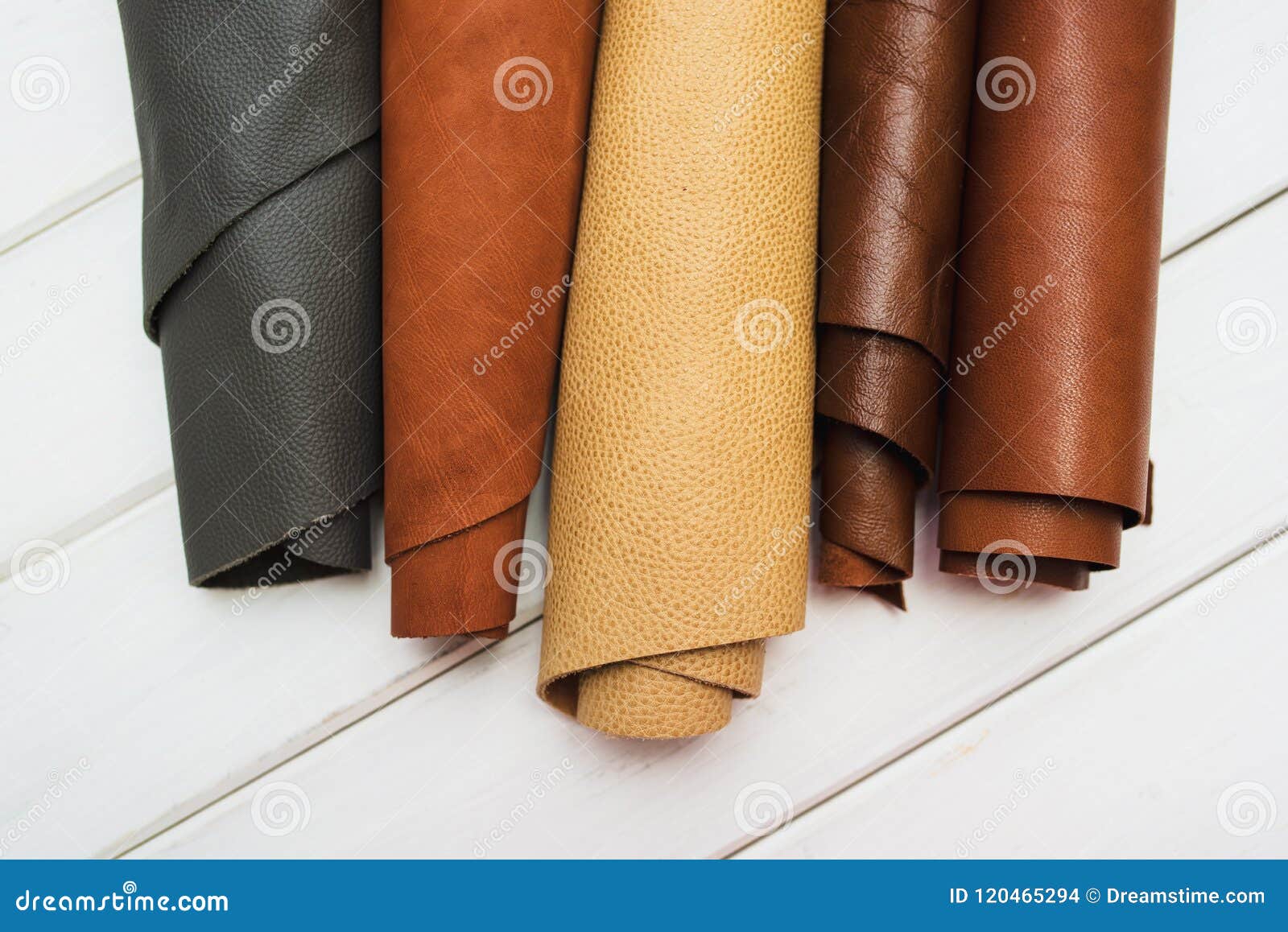 Leather Craft. Work Table of Leather Stock Photo Image of skin
