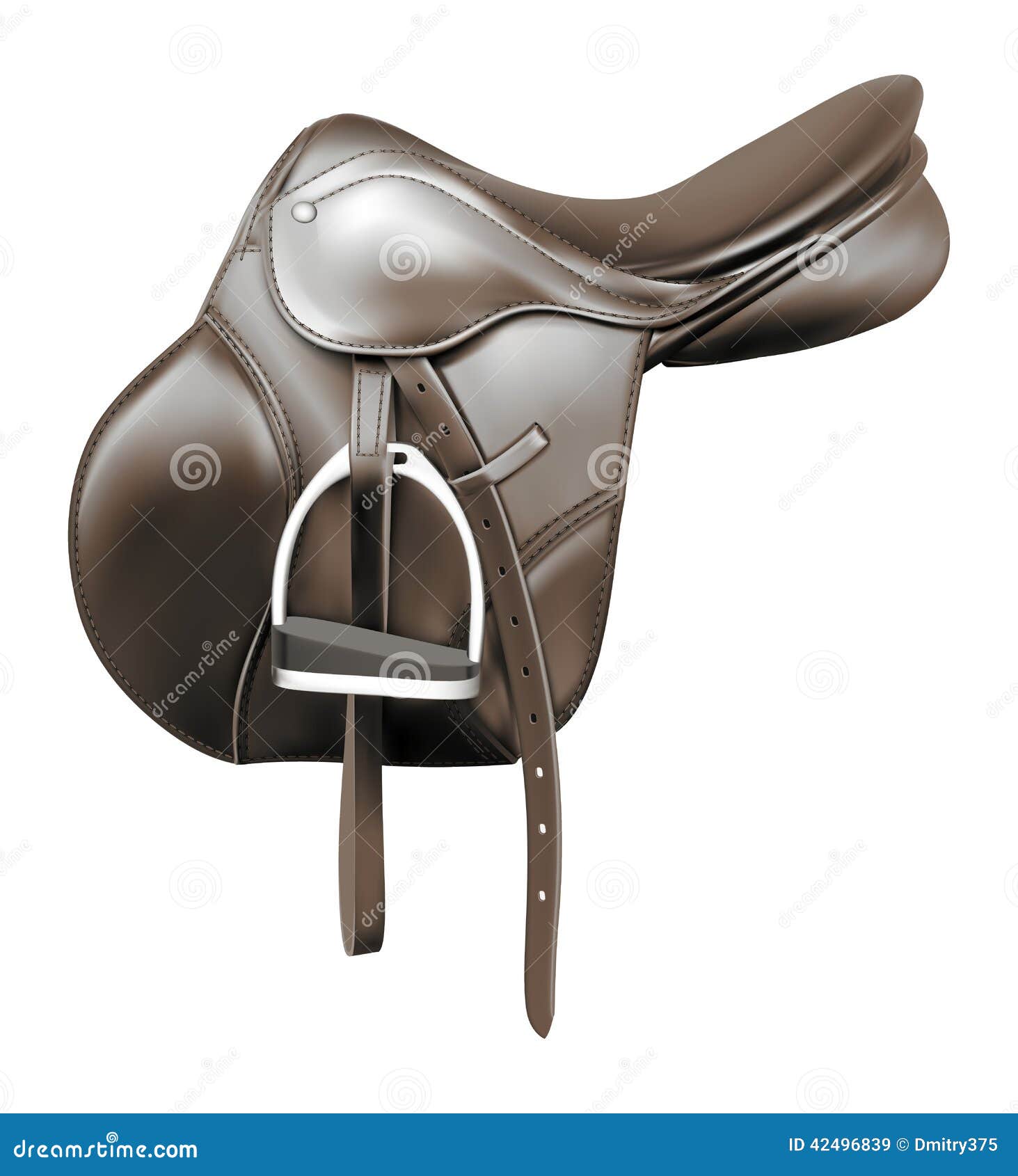 leather equestrian saddle