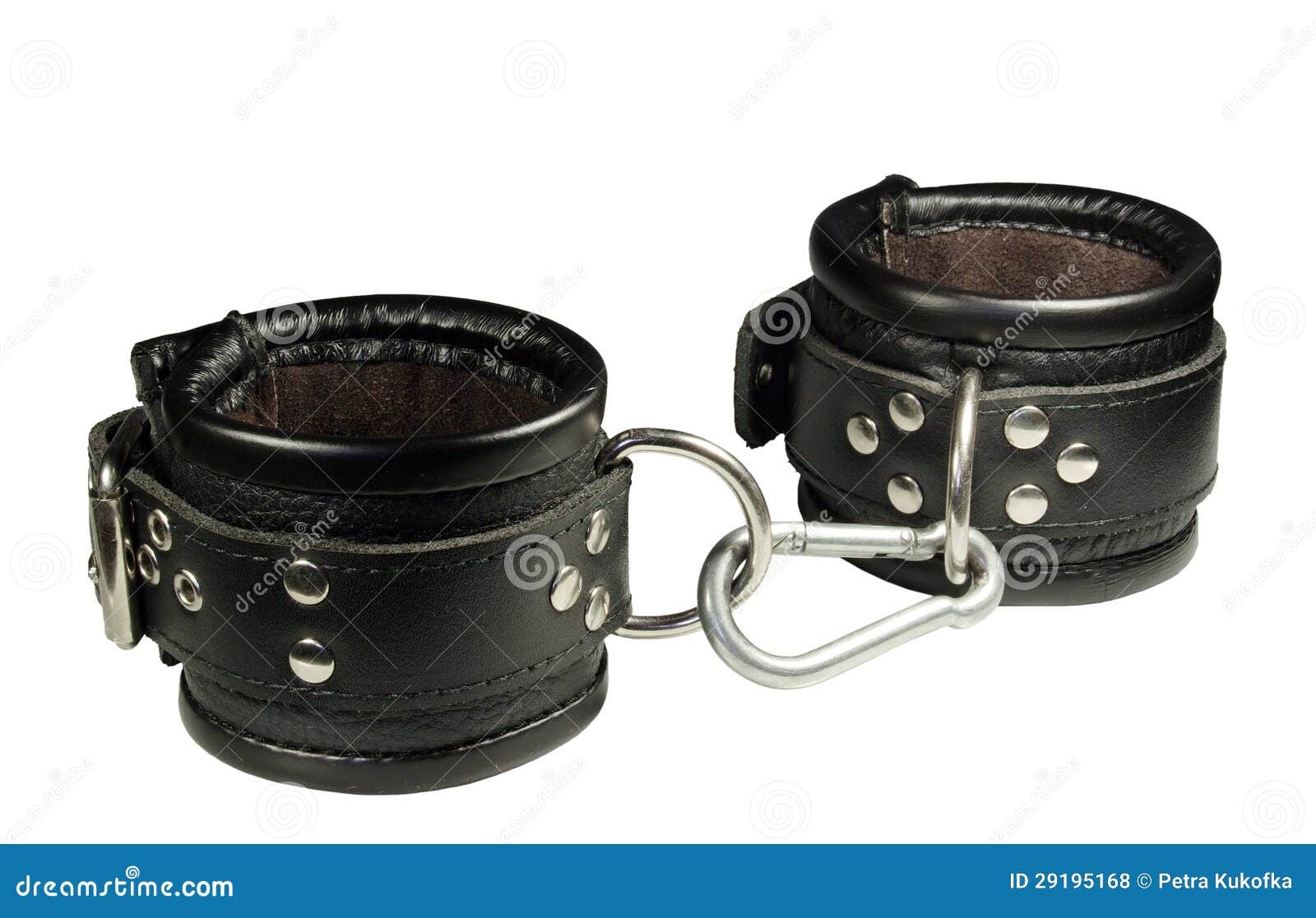 Leather handcuffs stock photo. Image of sadomasochism 29195168