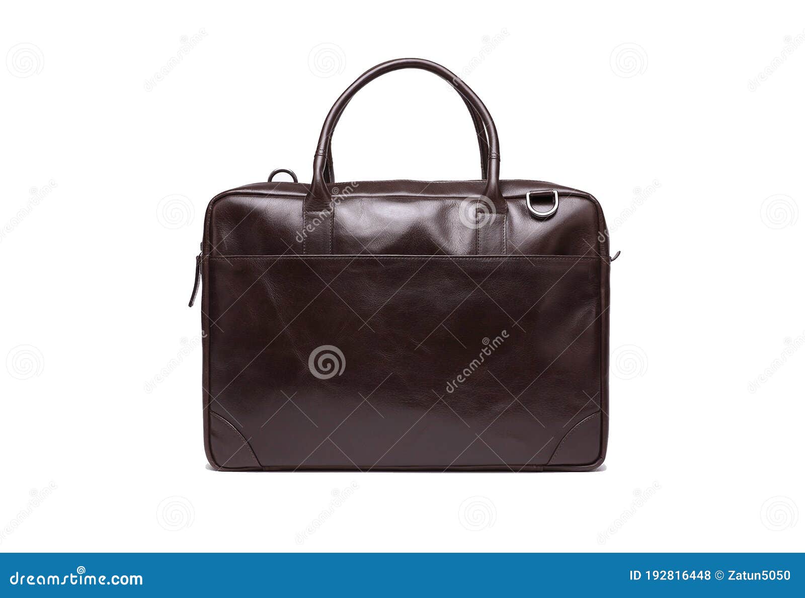 Leather Laptop Bag Brown, Cash Bag, Money Bag, Leather Texture. Stock
