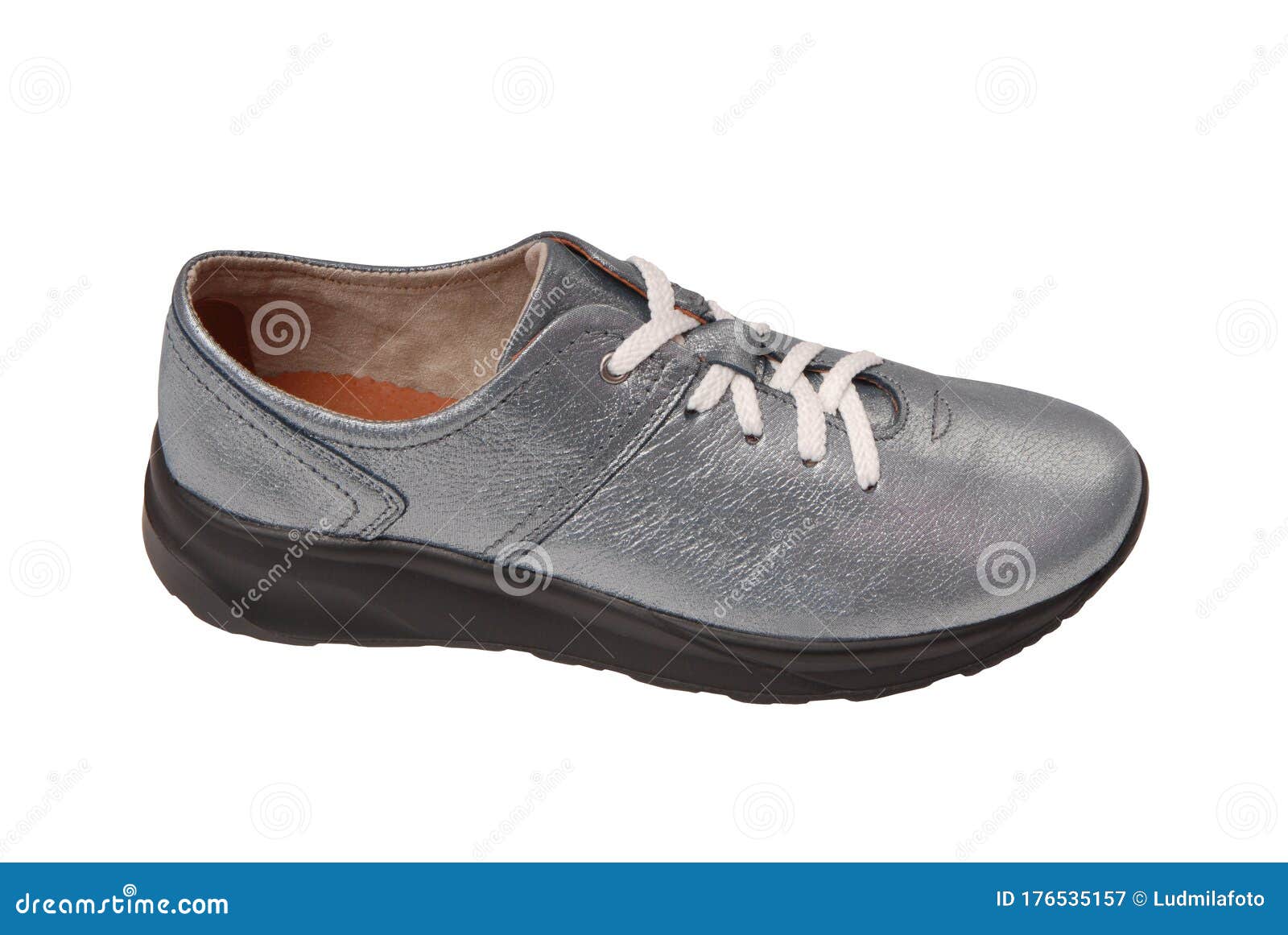 light blue leather shoes