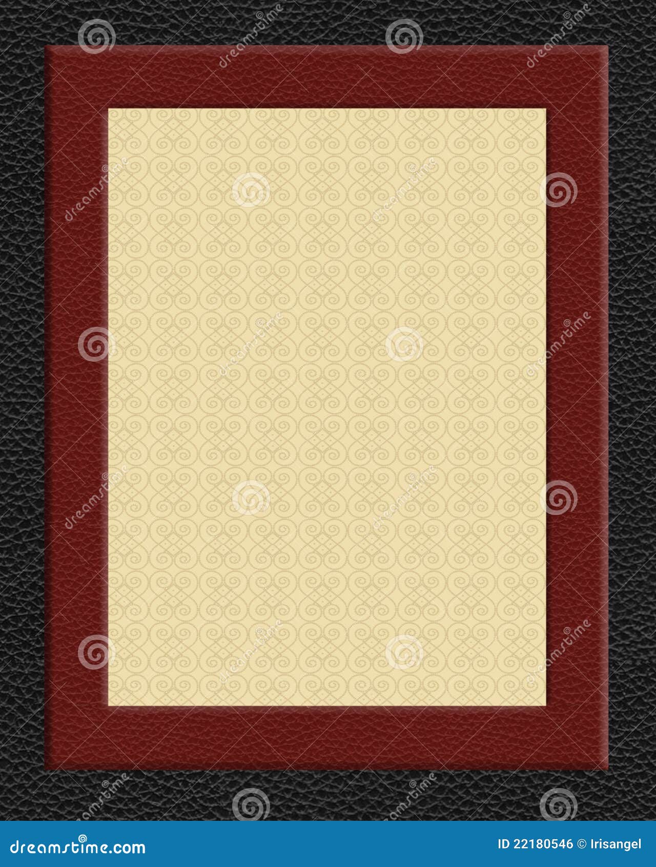 leather look frame background