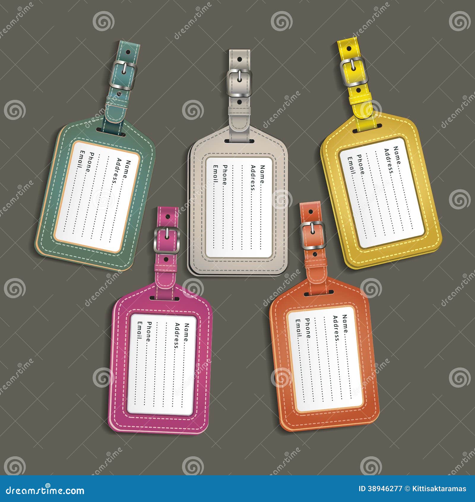 Paper Price Tags Luggage Label String Stock Illustration 2115468137