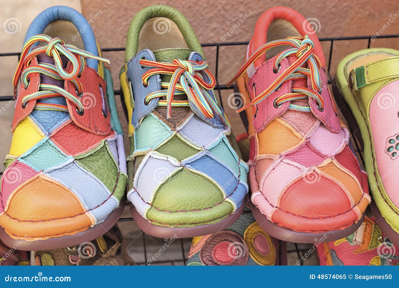 Leather Moroccan Shoes for Sale Stock Image Image of culture, ethnic