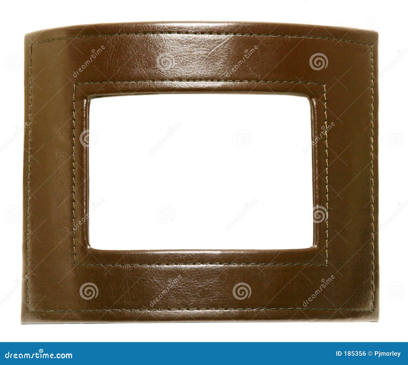 Leather Photo Frame stock photo. Image of leather, brown 185356