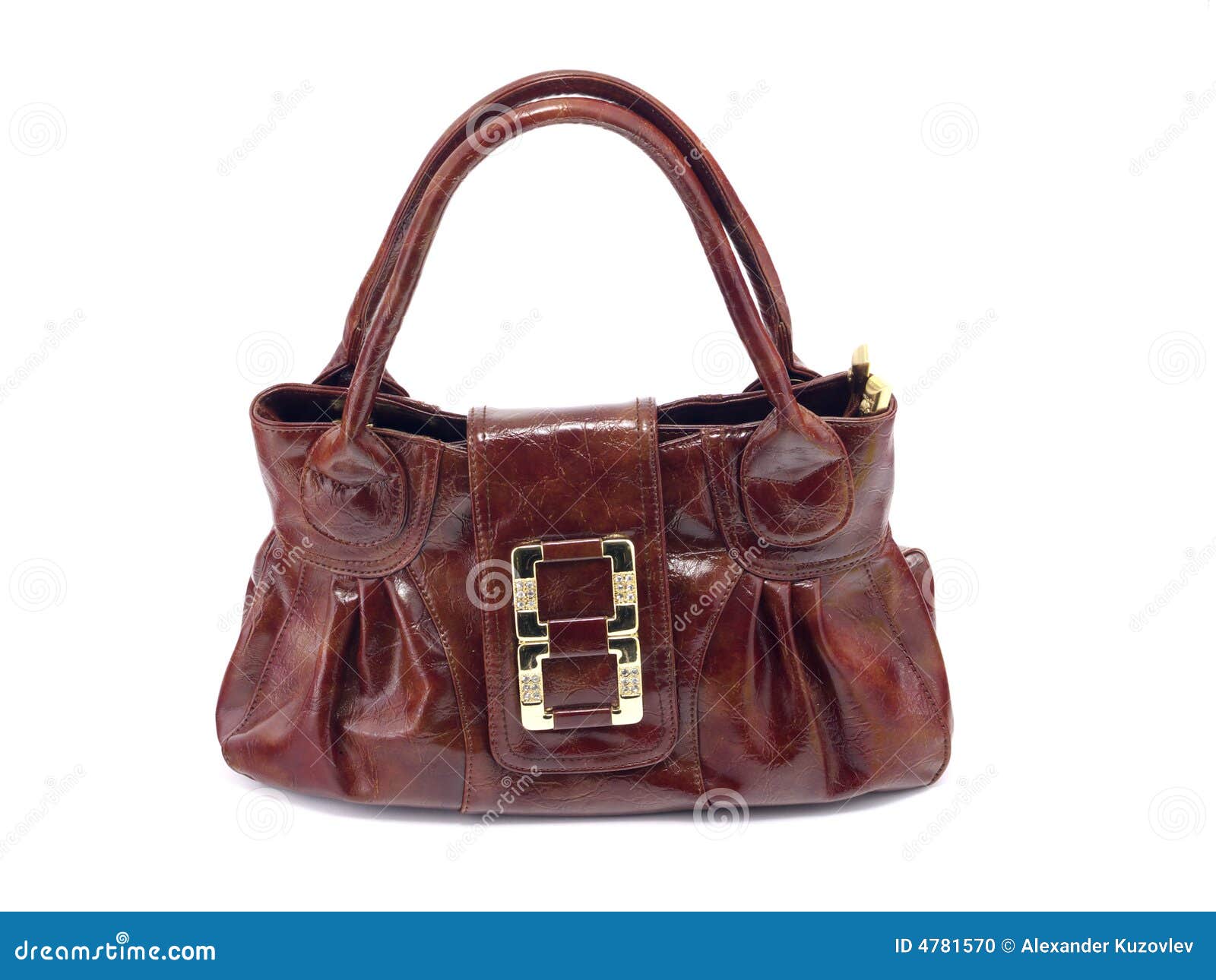 Leather purse stock photo. Image of shiny, bright, belt - 4781570