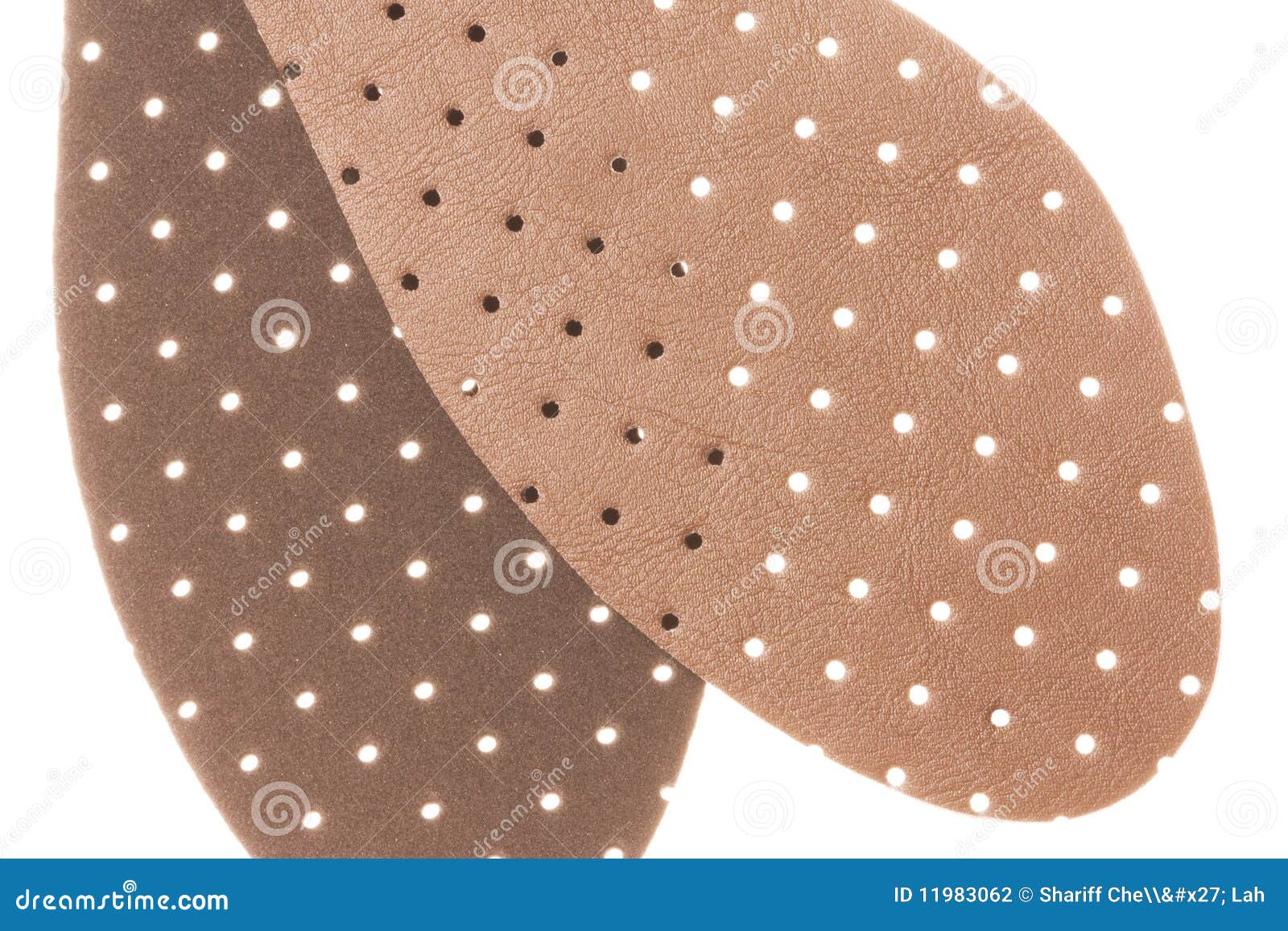 Leather Shoe Insole Padding Isolated Stock Photo Image of close