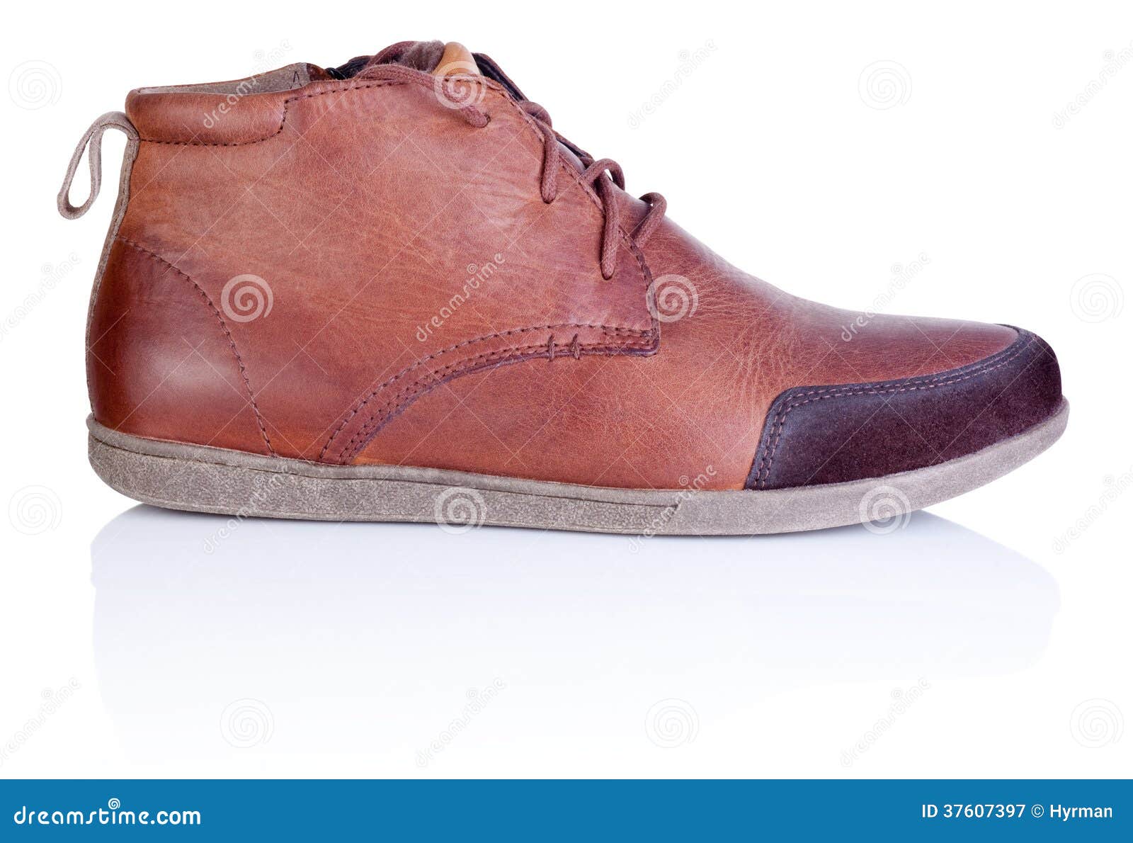 Leather Shoes Isolated On White Background Stock Image ...