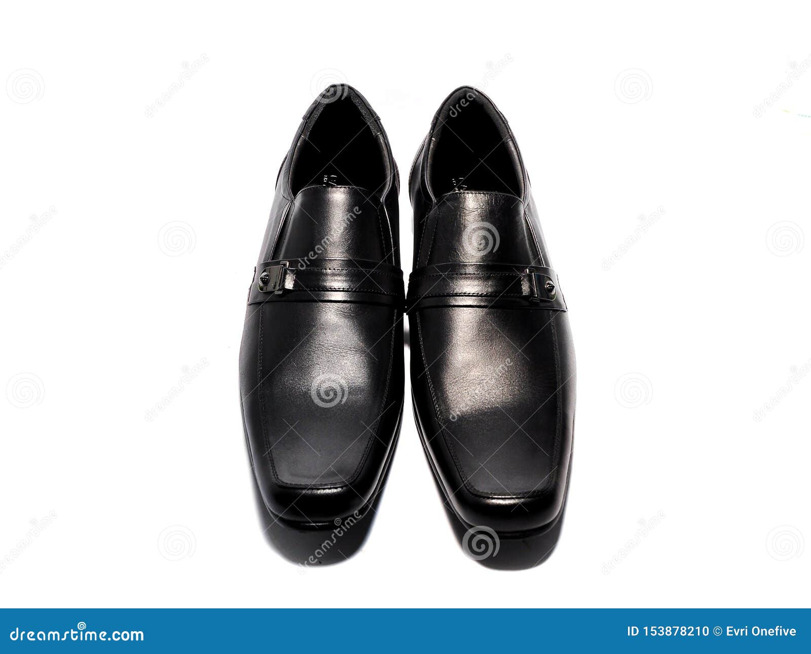 Leather Shoes Isolated on White Background Stock Photo - Image of mens ...