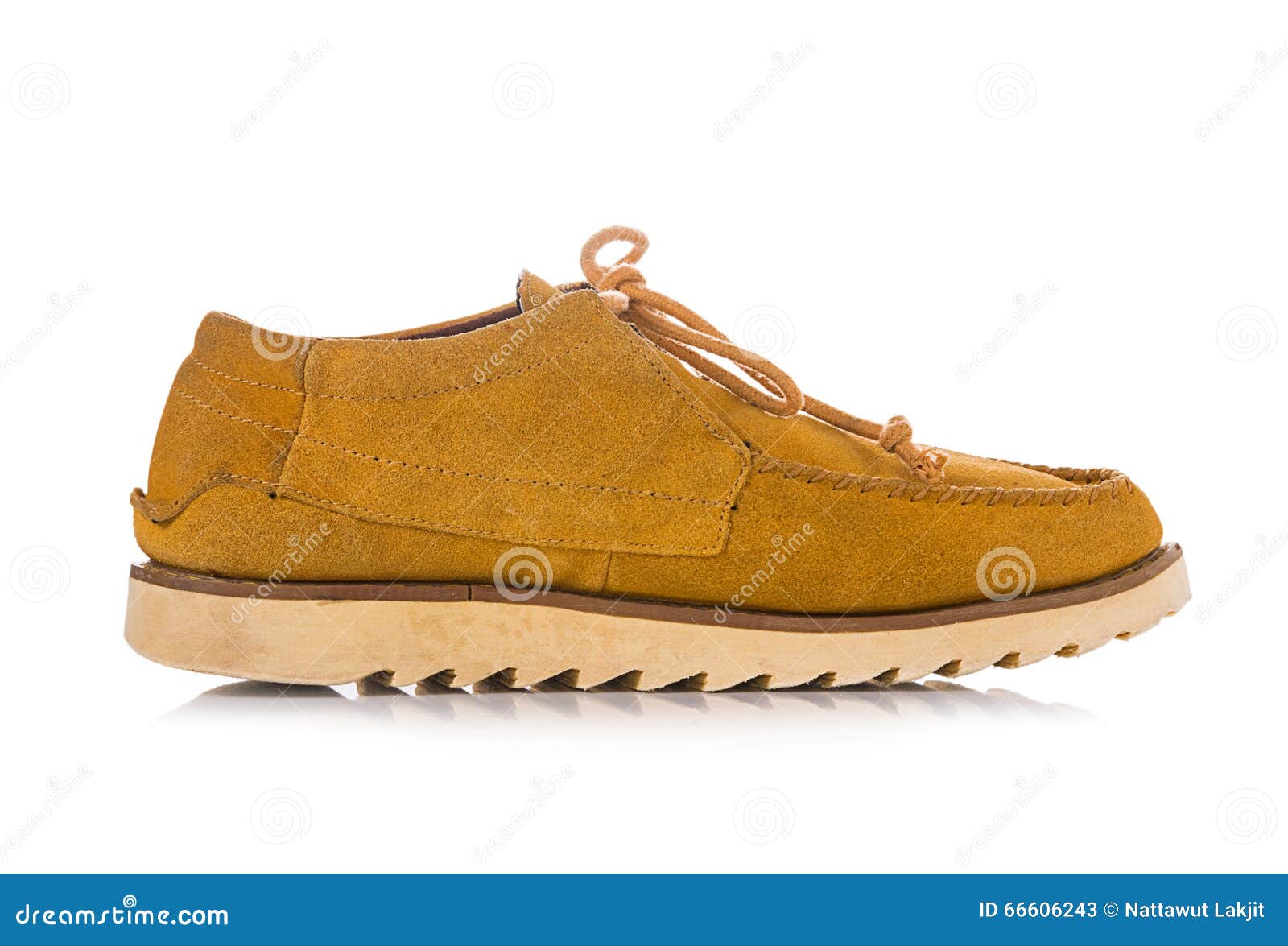Leather Shoes on White Background Stock Image - Image of male, classic ...