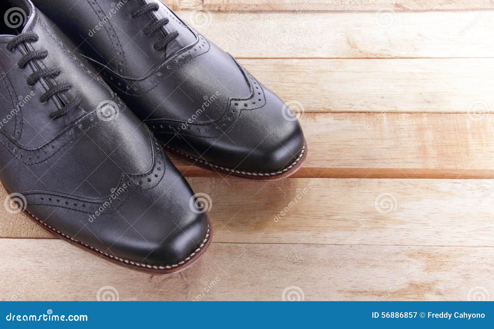 Leather shoes on wood stock image. Image of classy, color - 56886857